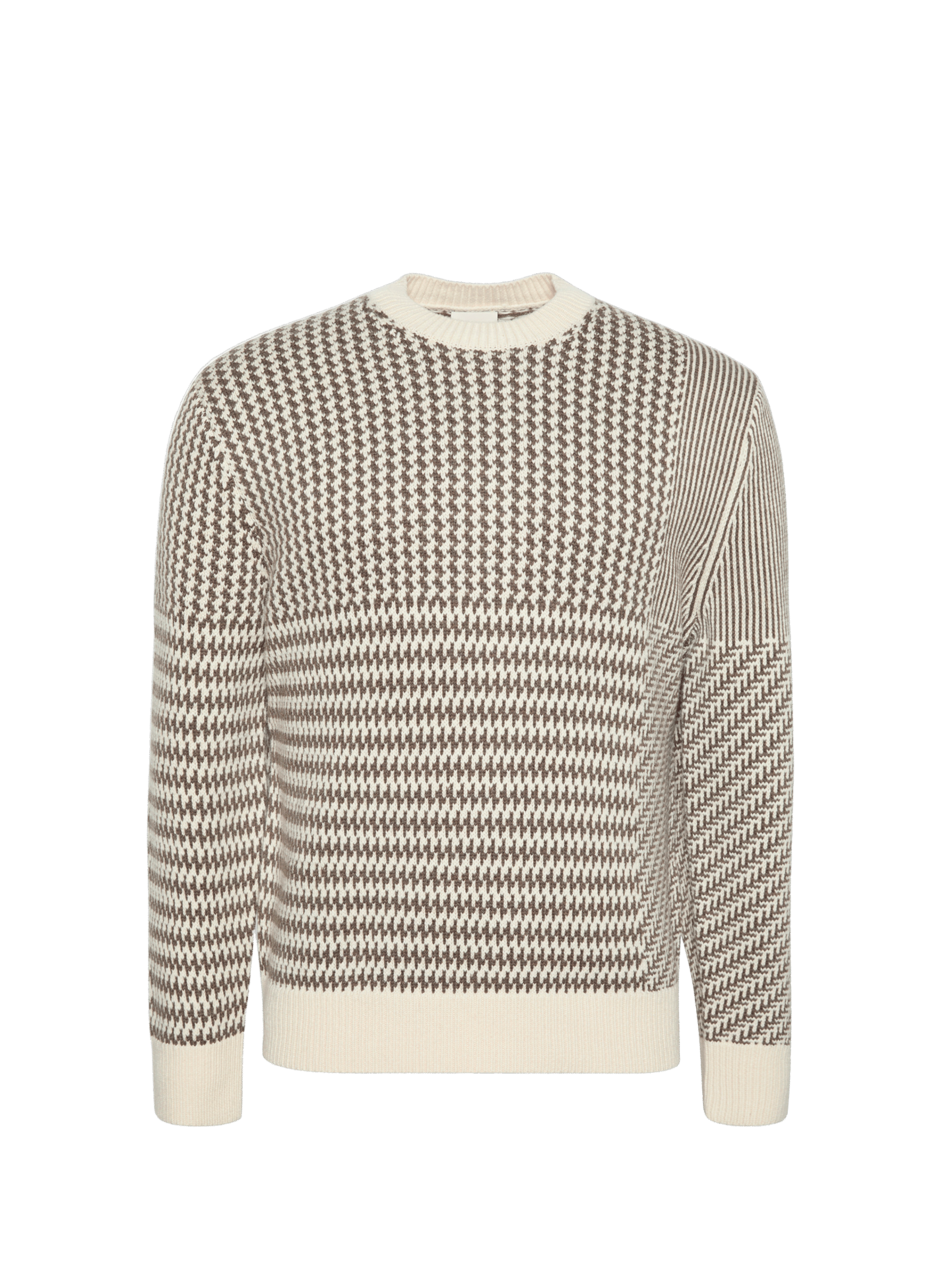 Houndstooth pattern sweater CALVIN KLEIN Brown