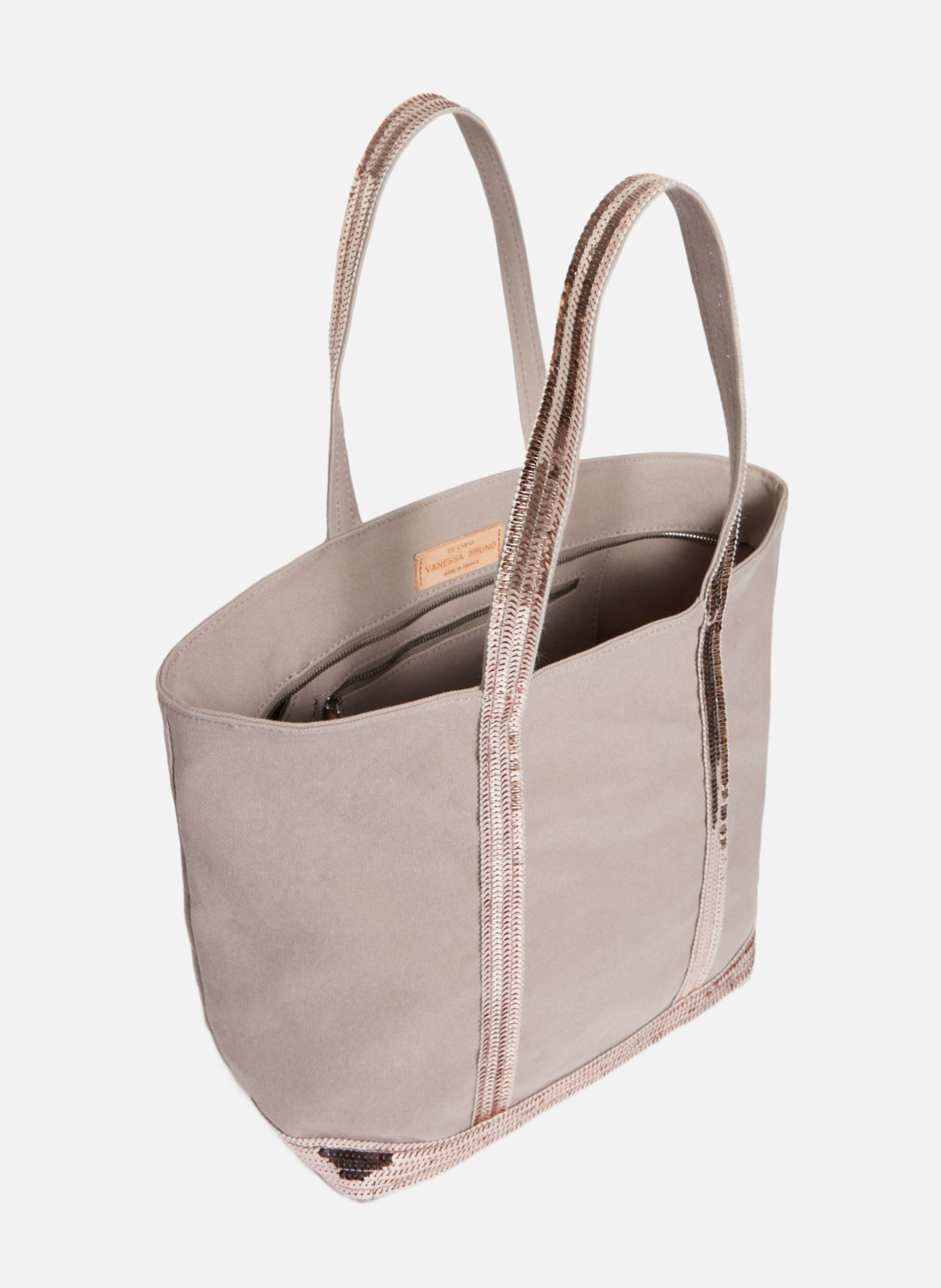 Cabas m zippé en toile VANESSA BRUNO Rose