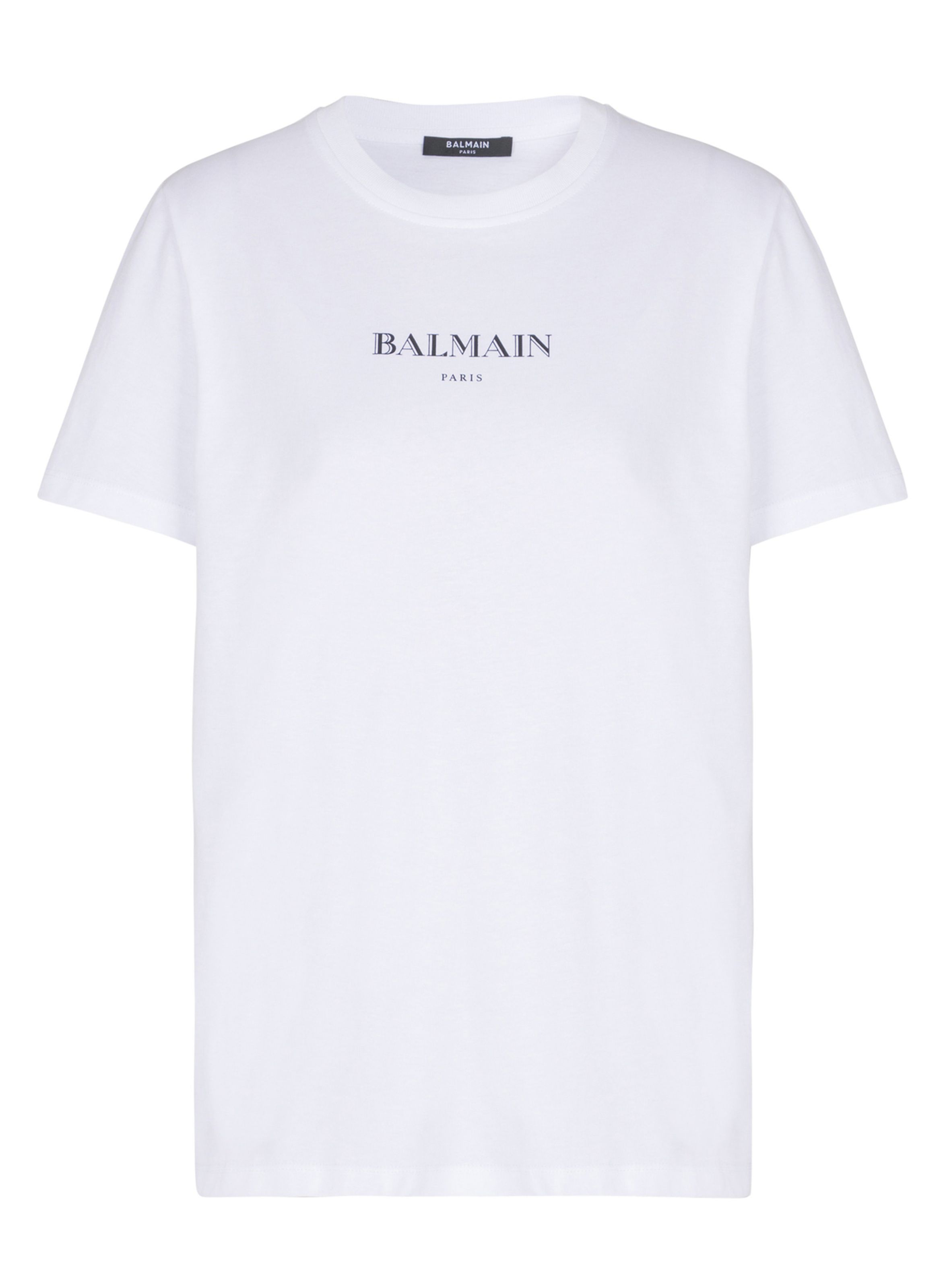 BALMAIN T-shirt avec imprimé balmain Blanc