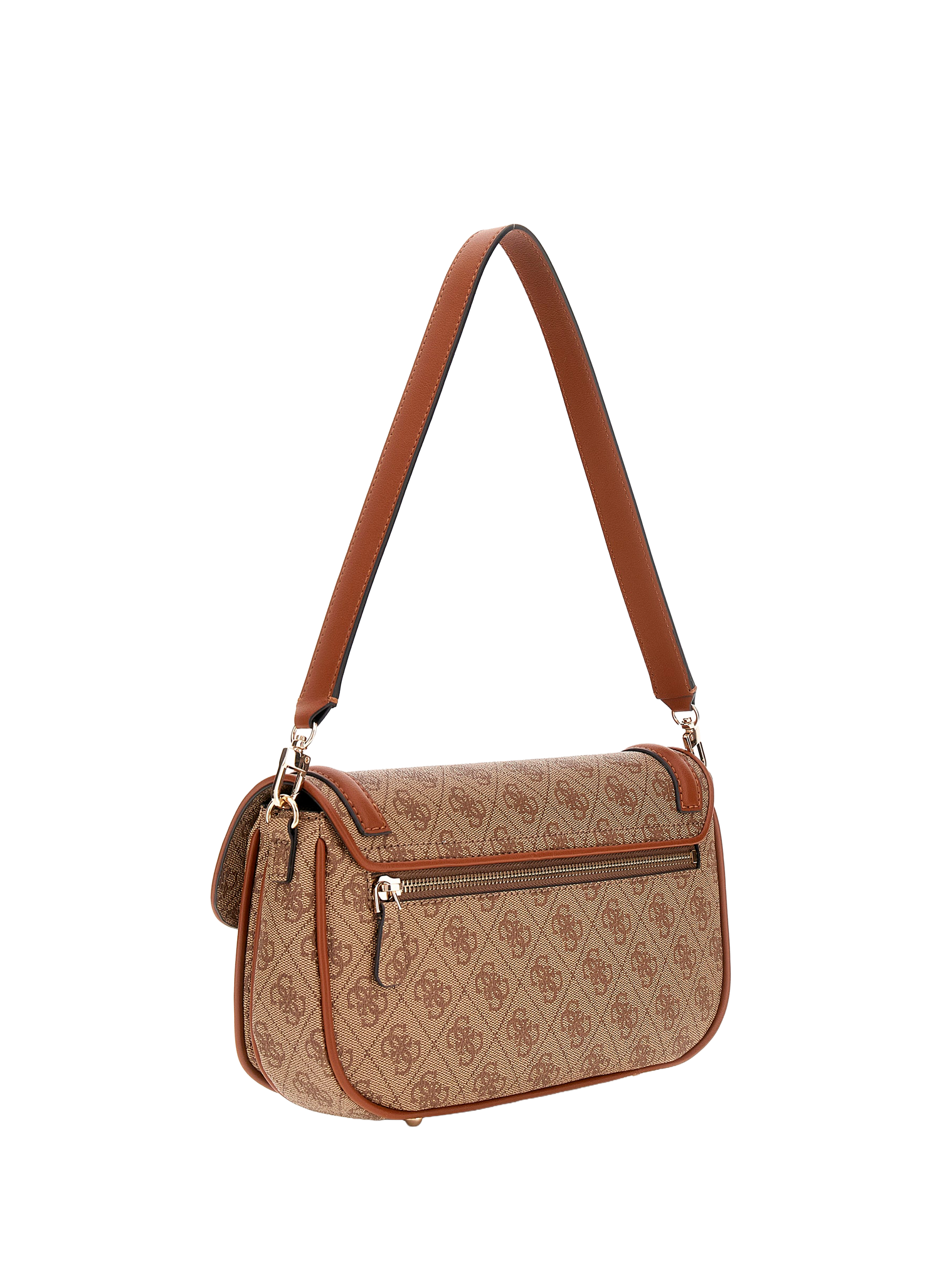 Logo shoulder bag GUESS Brown