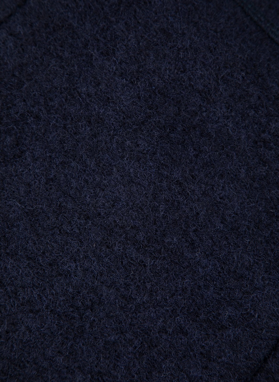 Polaire droite en laine mélangée MAISON LABICHE Bleu