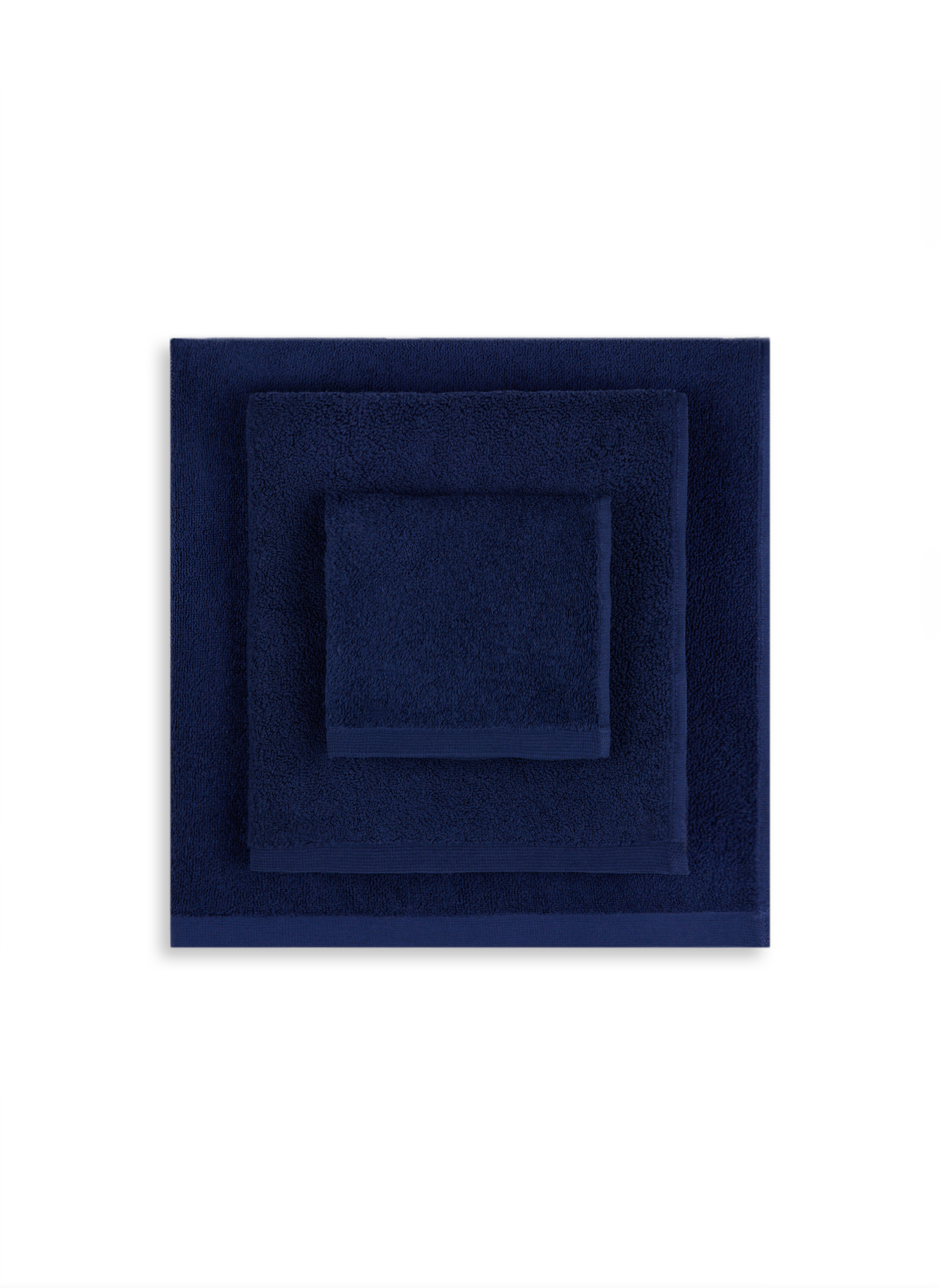 Serviette invité en coton biologique AU PRINTEMPS PARIS Bleu