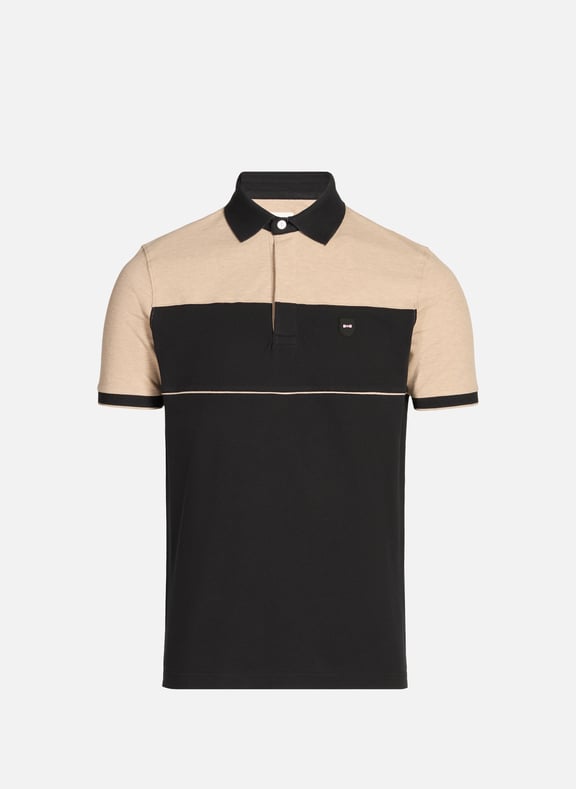 Cotton-blend polo shirt Black by EDEN PARK EDEN PARK Cotton-blend polo shirt Black