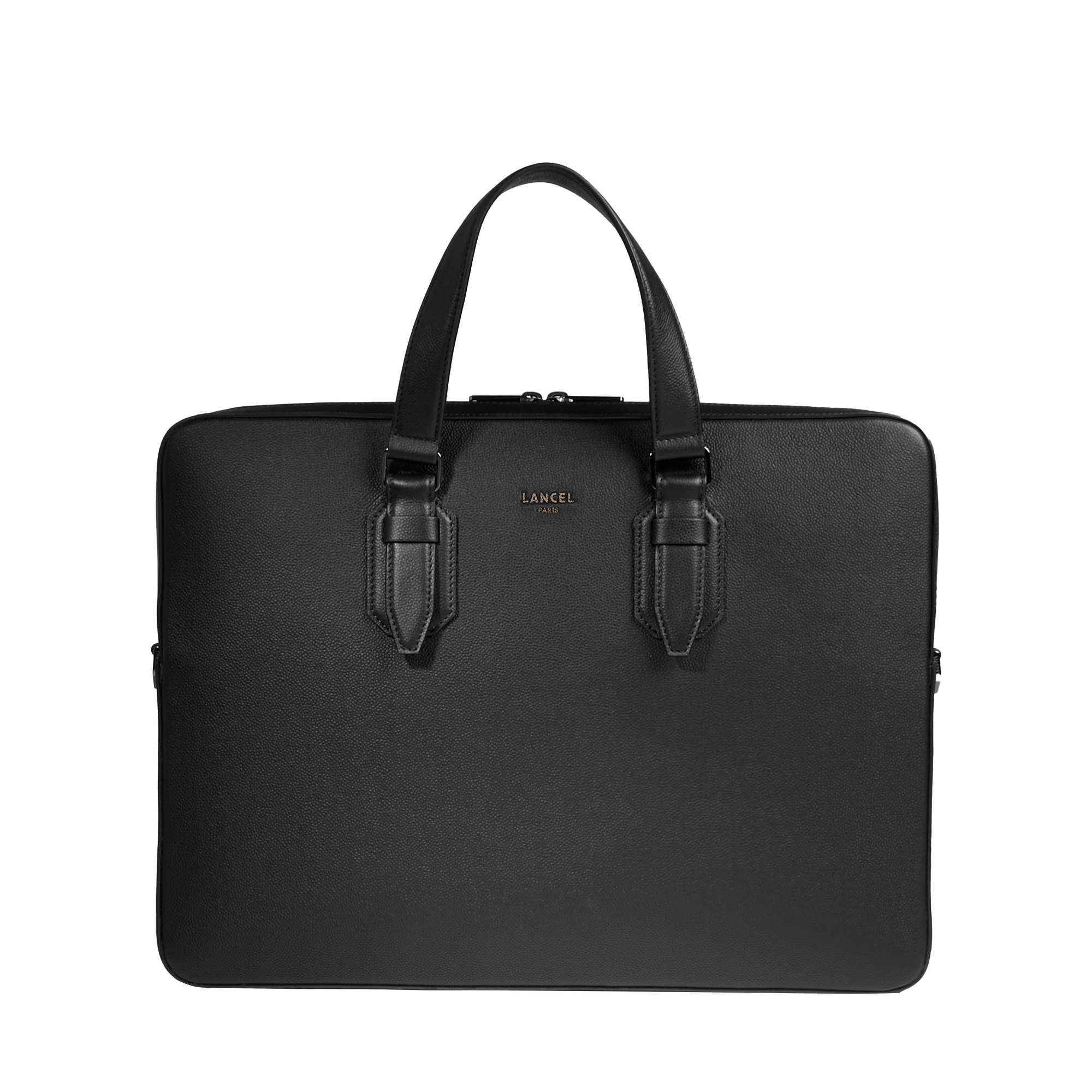 Porte-documents zippé 15"6 charlie de lancel en cuir LANCEL Noir