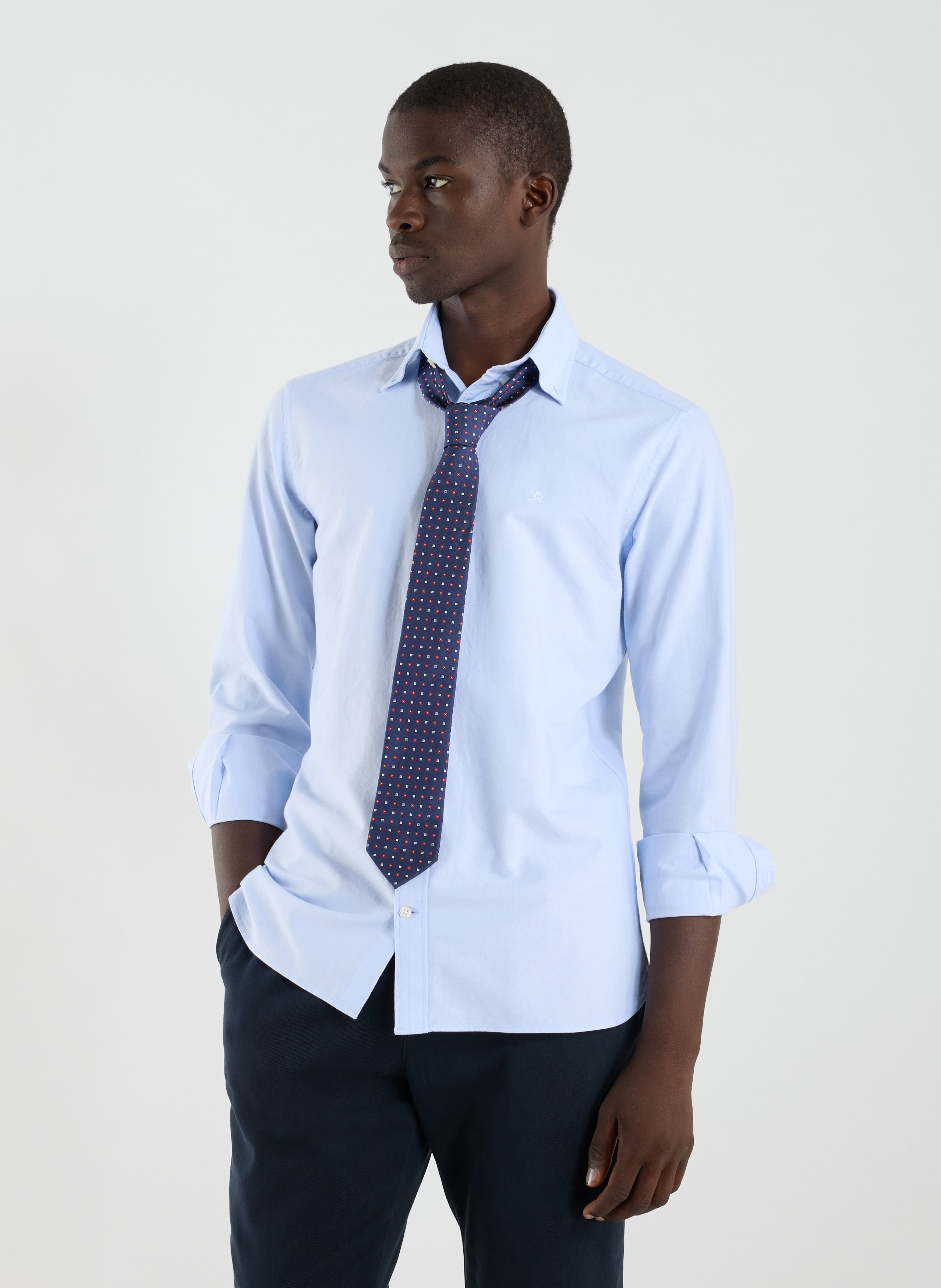 HACKETT  Cotton shirt Blue