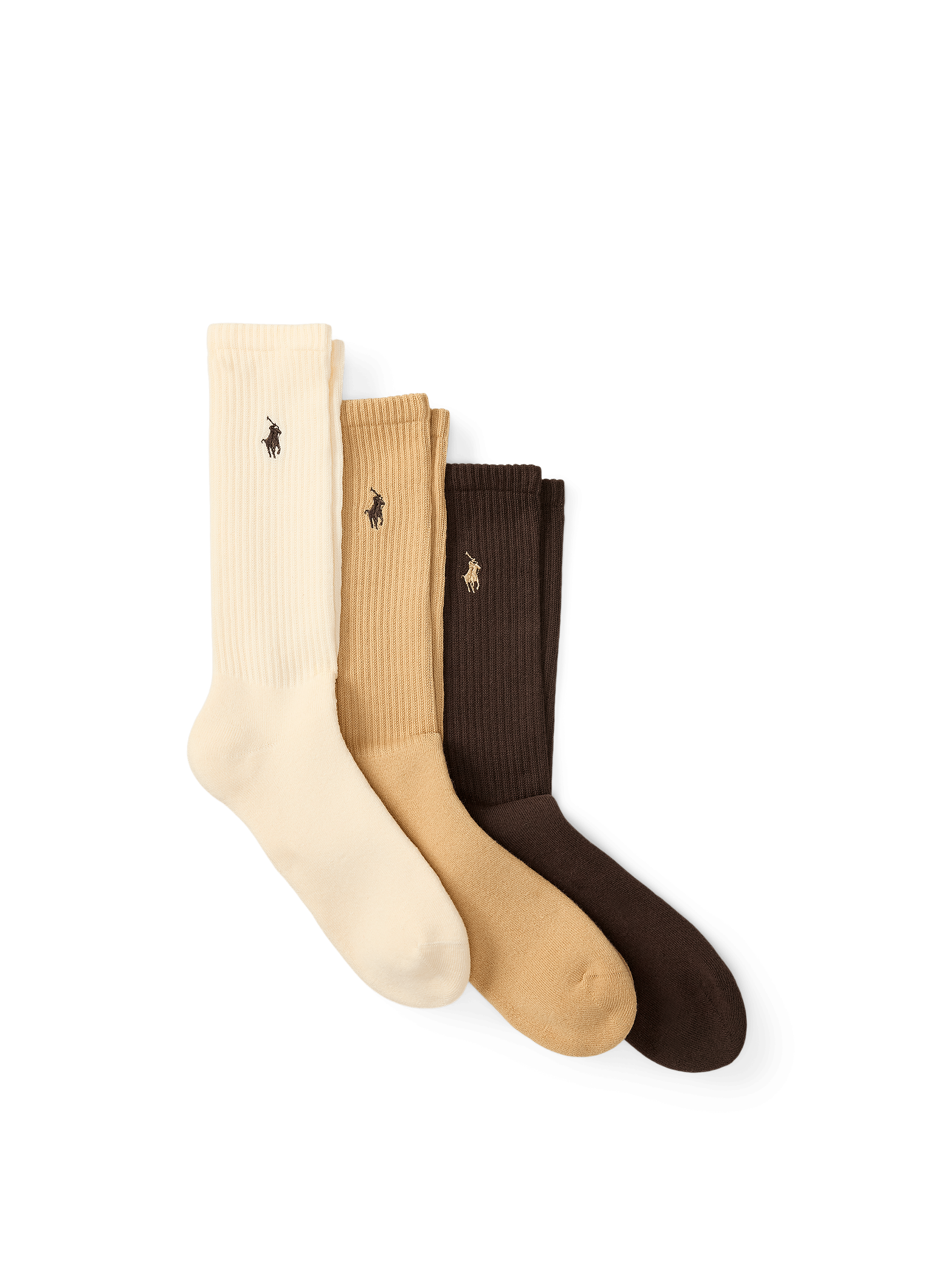 POLO RALPH LAUREN Set of three mixed cotton socks Multicolour