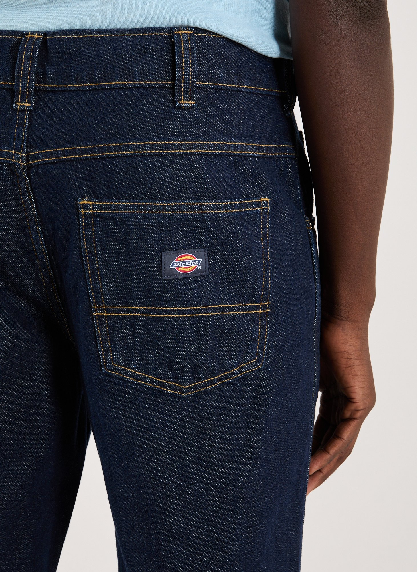 Straight cotton jeans DICKIES Blue