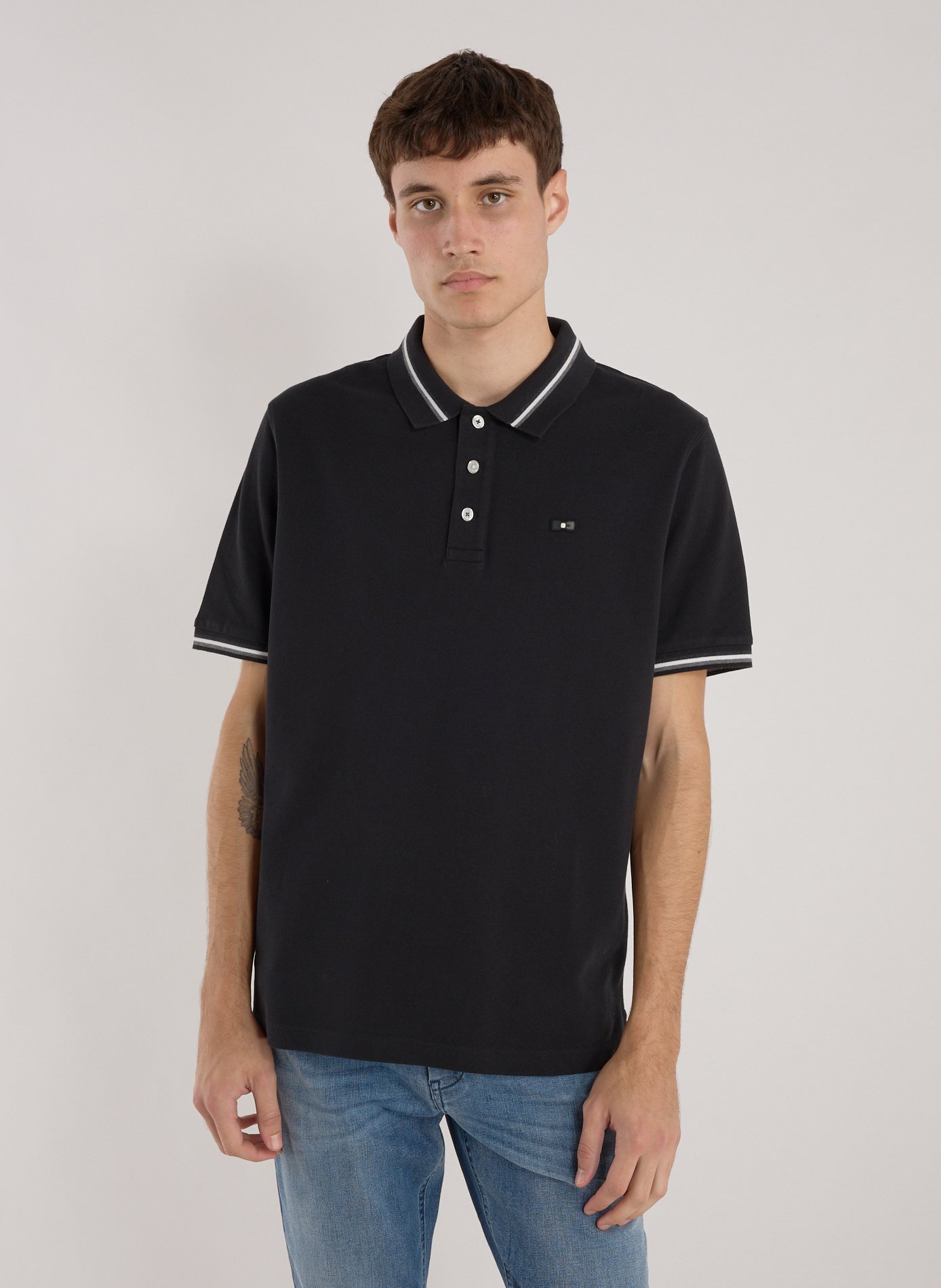 EDEN PARK Polo en coton  Noir