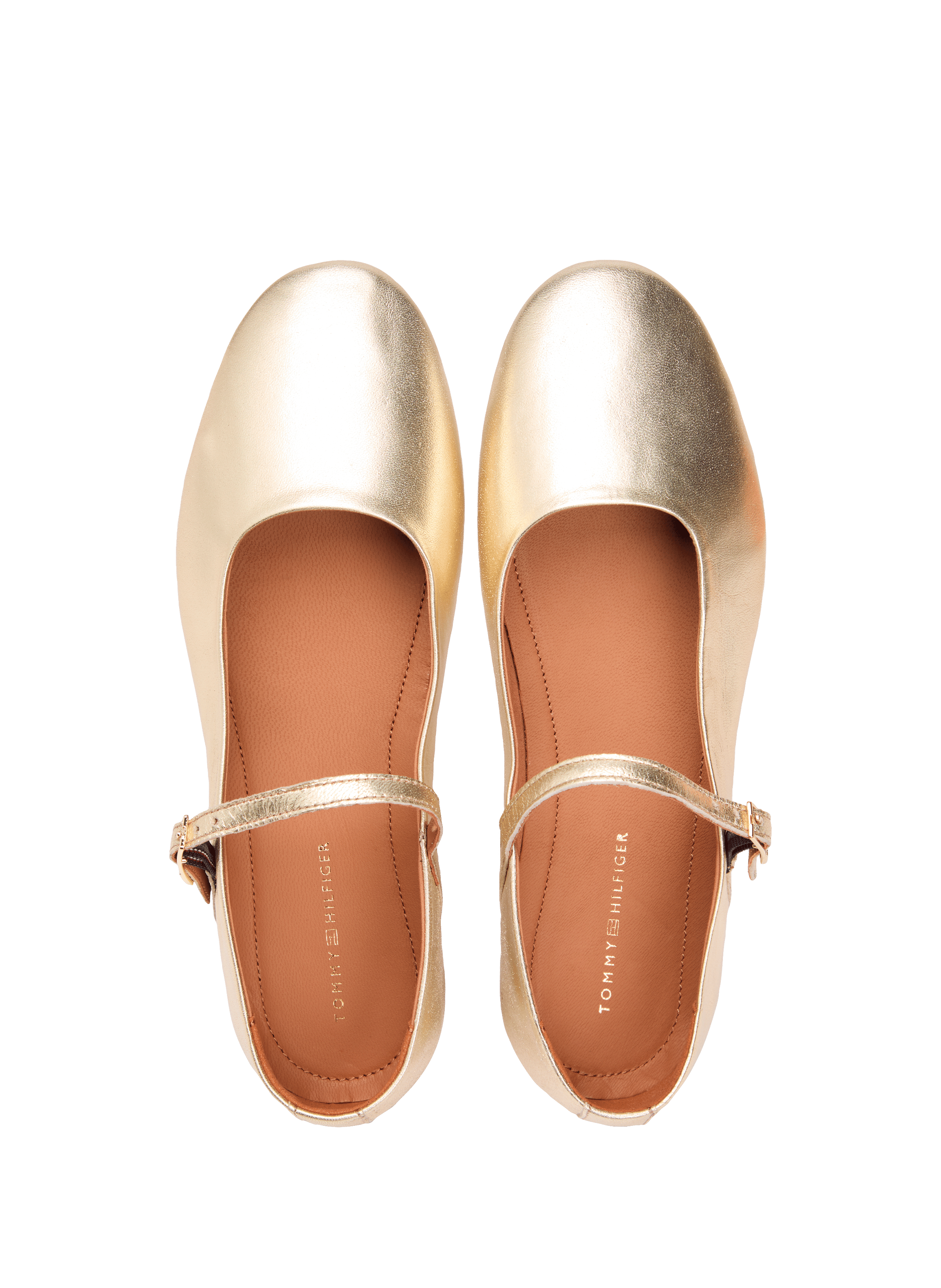 Babies en cuir d'agneau TOMMY HILFIGER Doré