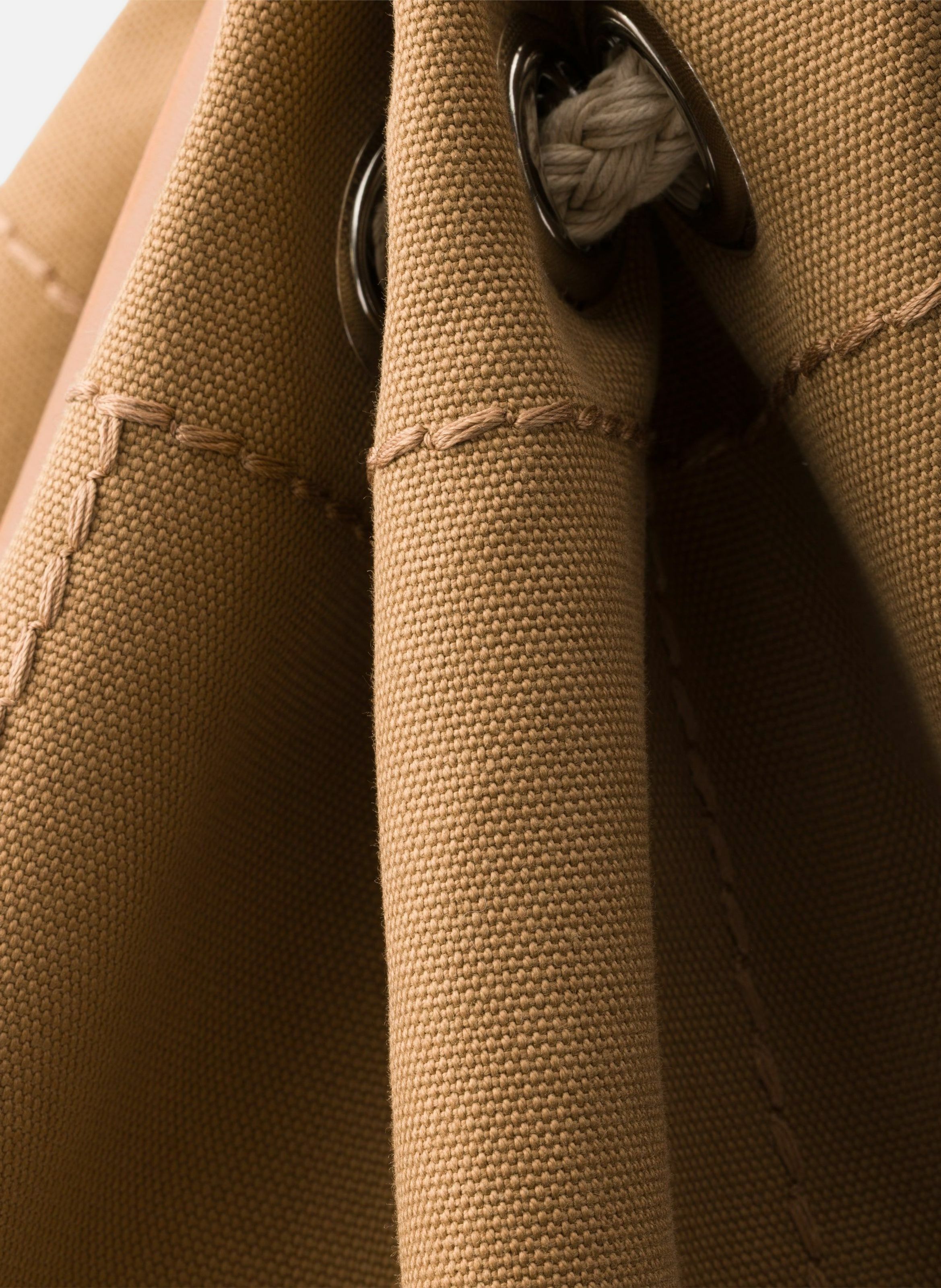 Sac de sport en toile avec cordon de serrage PRADA Marron