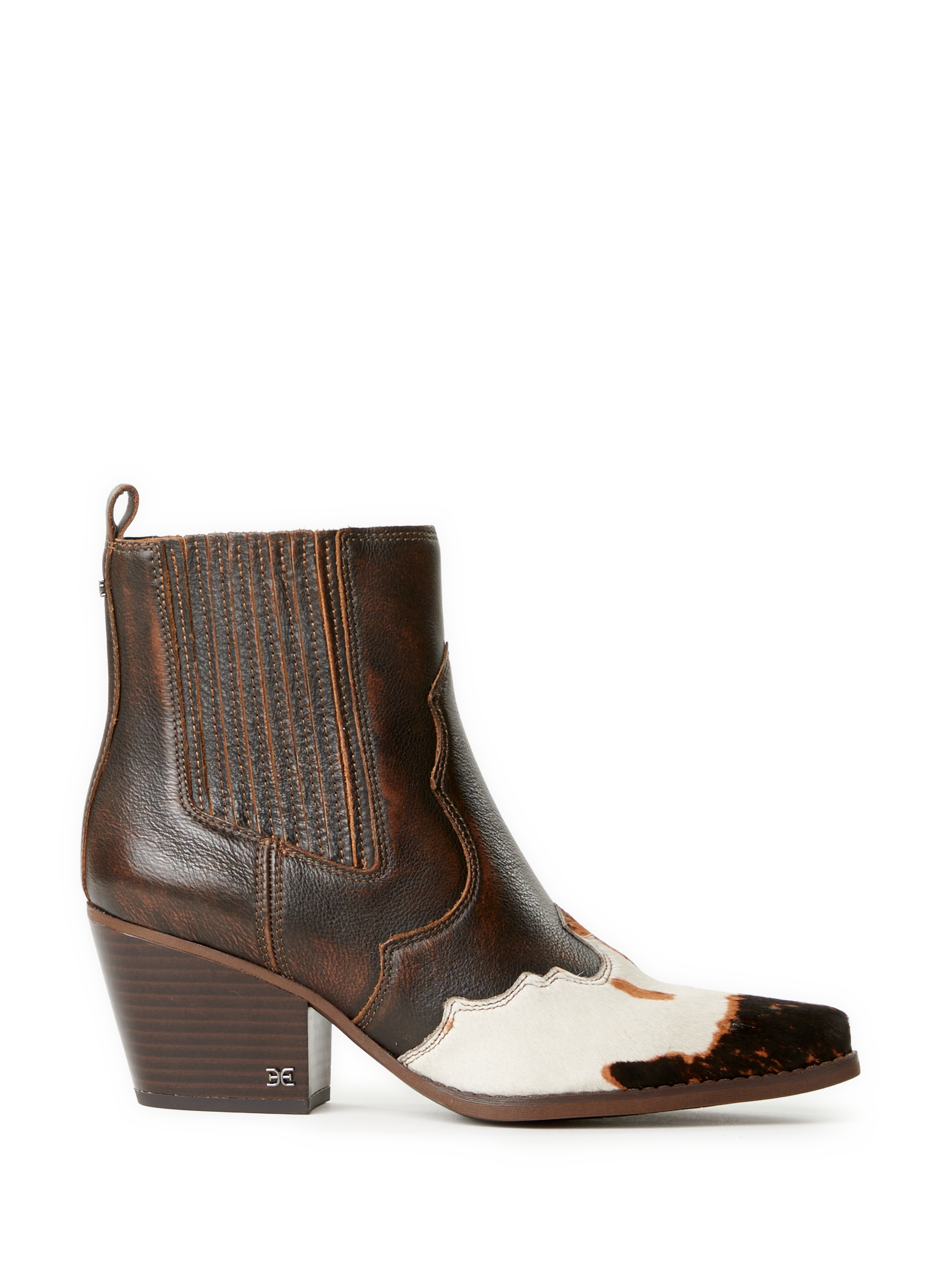 SAM EDELMAN Cowhide leather ankle boots Brown