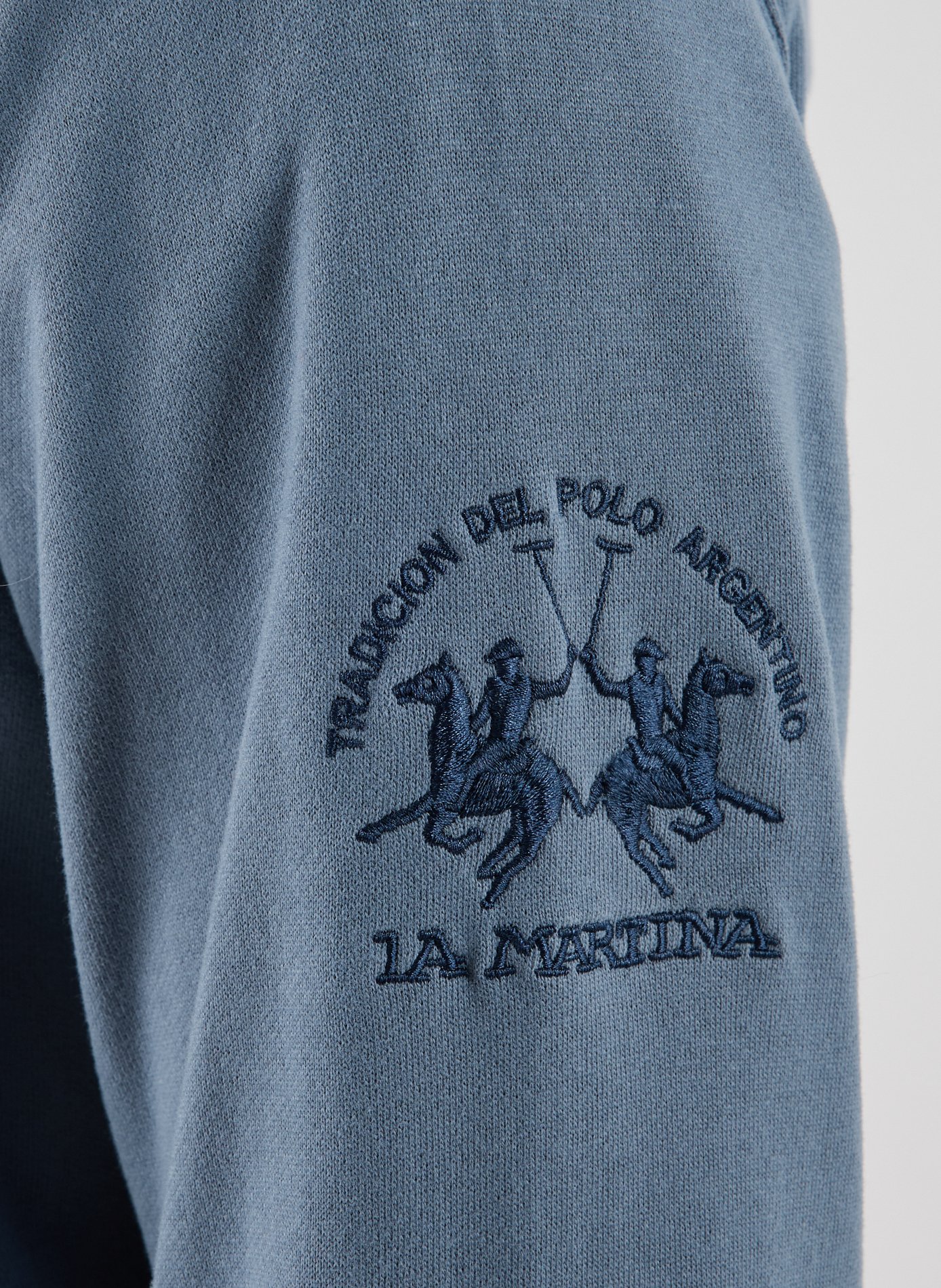 Hoodie à glissière en coton  LA MARTINA Bleu