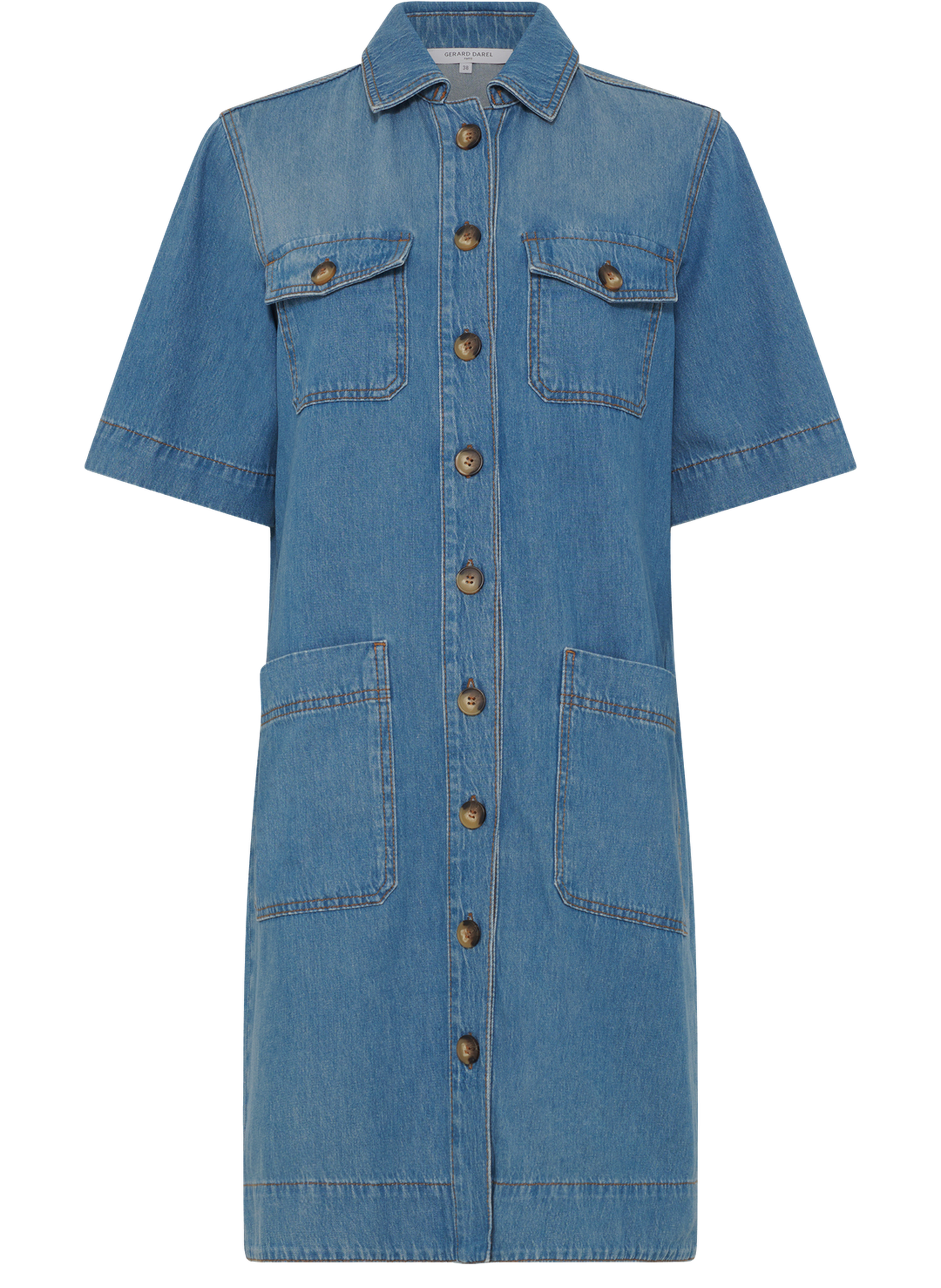Robe droite en denim à poches - rani GERARD DAREL Bleu