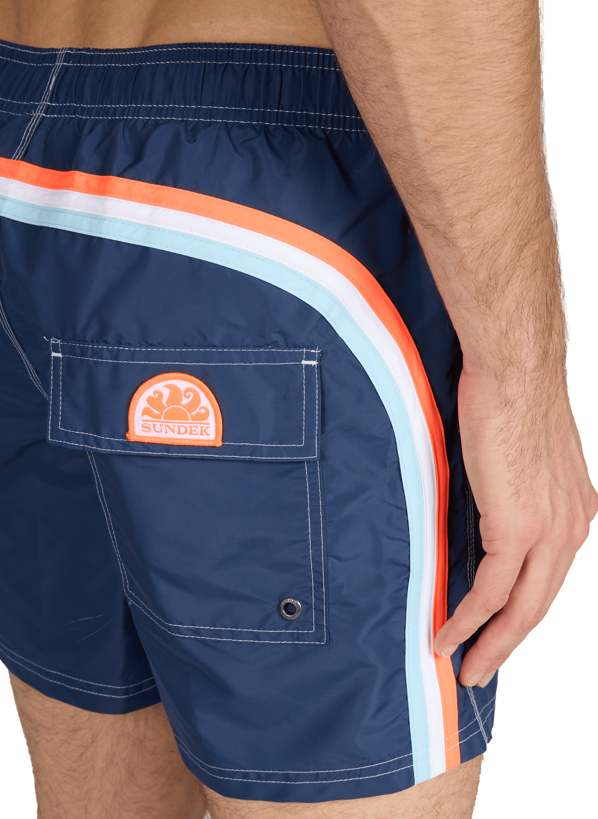 Swim shorts with stripes SUNDEK Blue