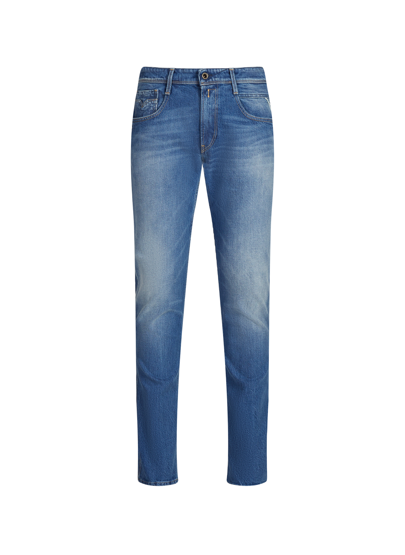 Straight cotton jeans REPLAY Blue