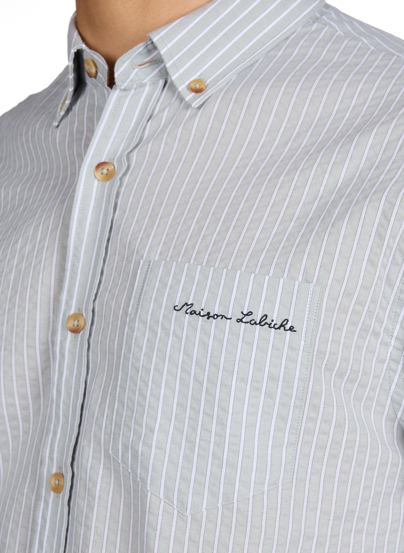 Chemise Bonne Graine rayée en coton MAISON LABICHE Beige