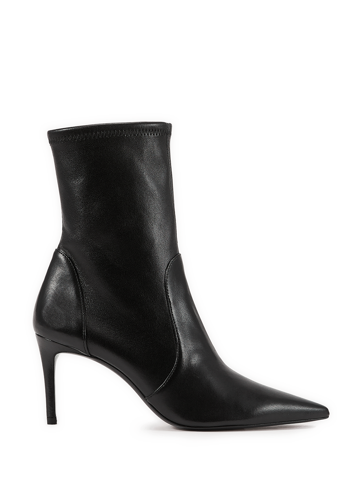 Bottine Stuart Power 75 en cuir mat STUART WEITZMAN Noir