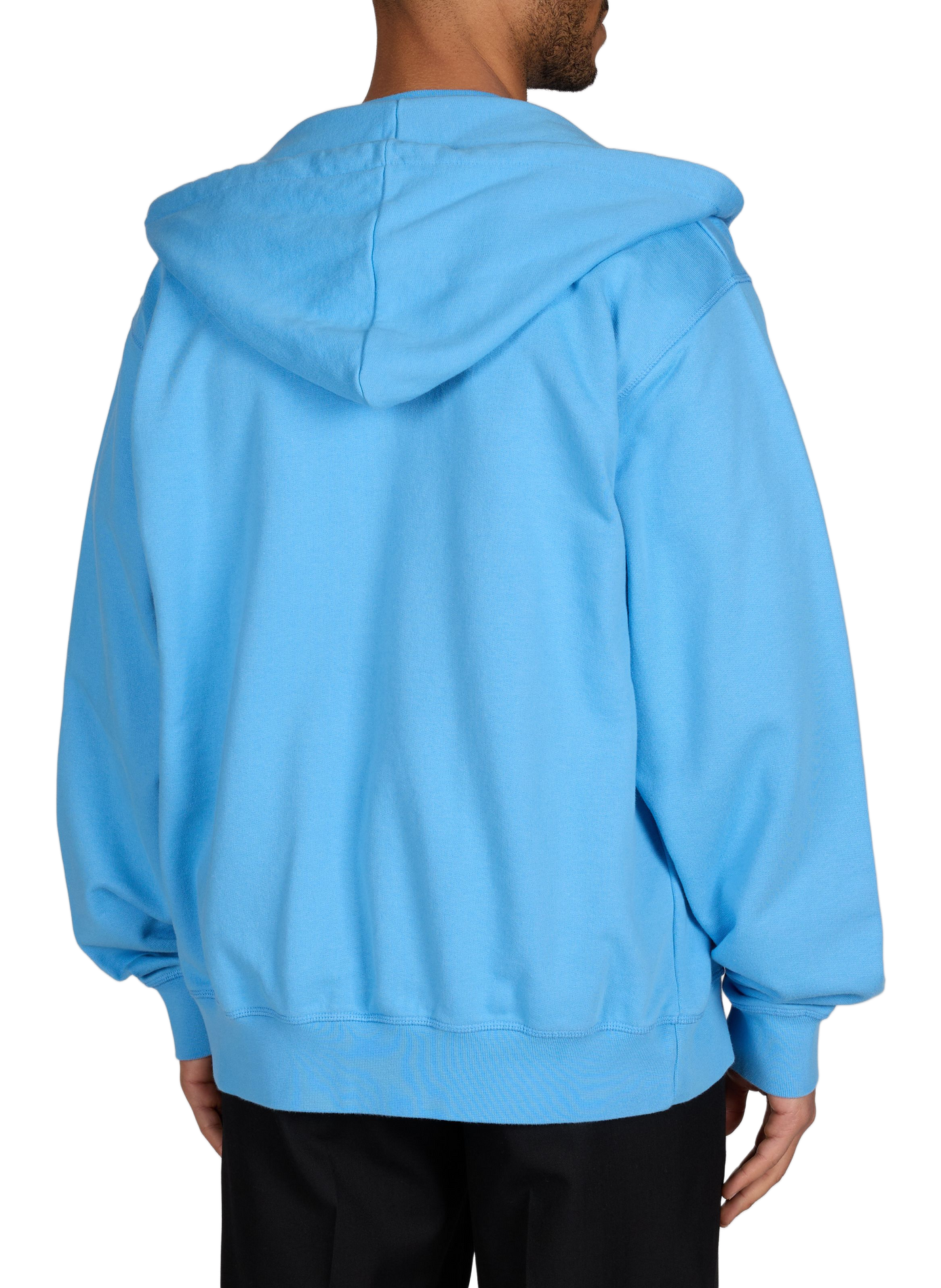 Zip-up hooded cotton sweatshirt ARTE ANTWERP Blue