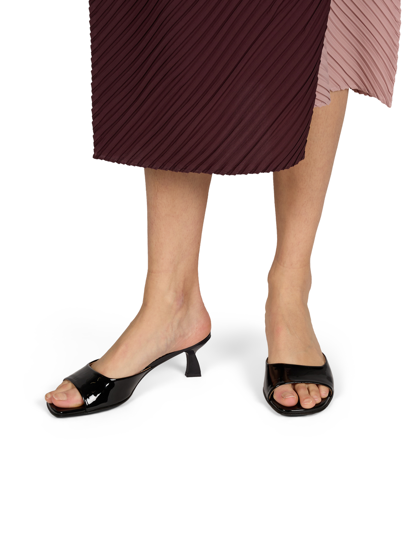 Patent leather mules NODALETO Black