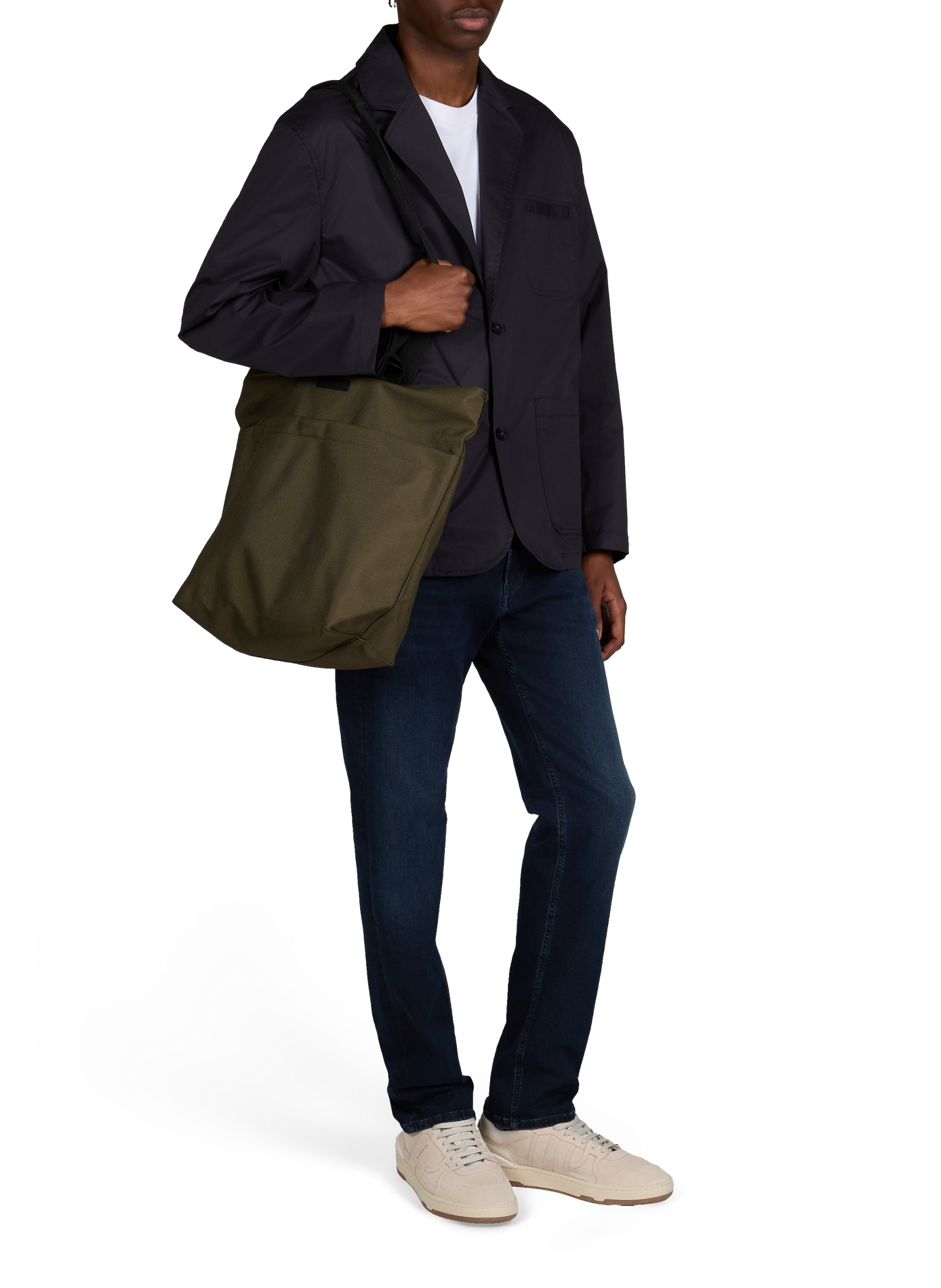 Five-pocket cotton blend jeans REPLAY Blue