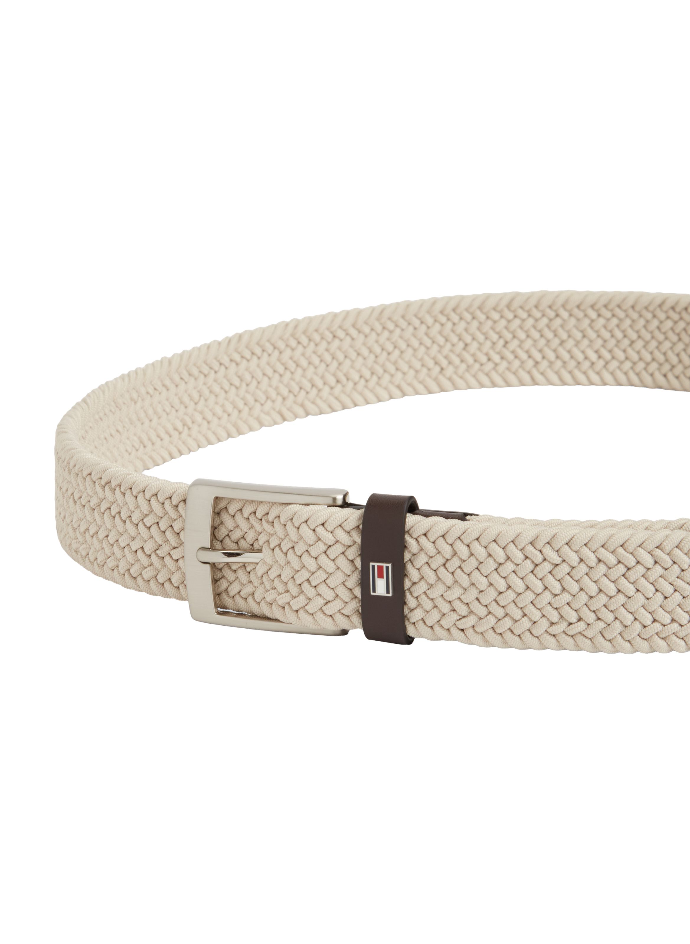 Ceinture stretch tressée TOMMY HILFIGER Beige