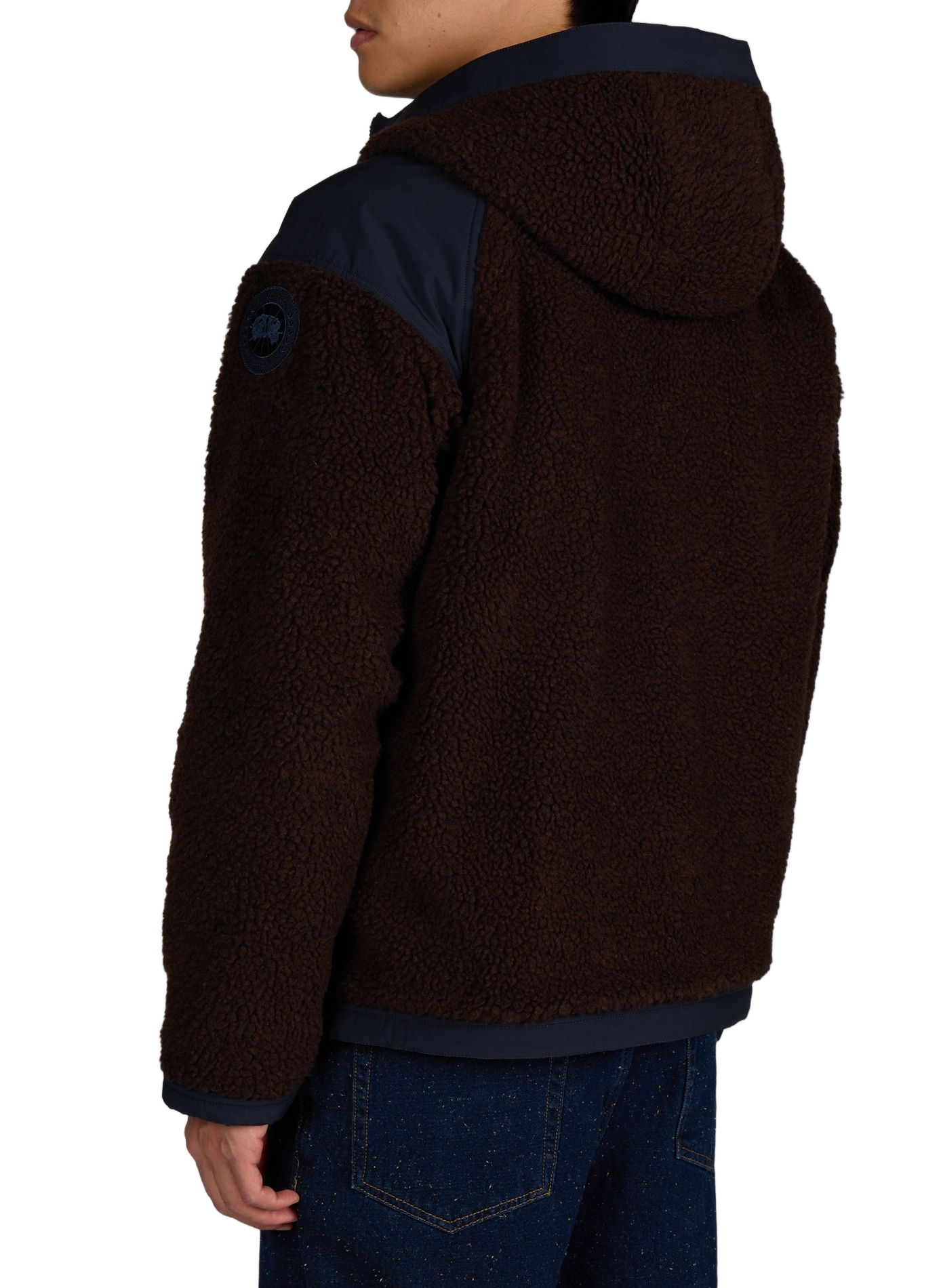 Giacca reversibile con cappuccio in misto lana CANADA GOOSE Marrone