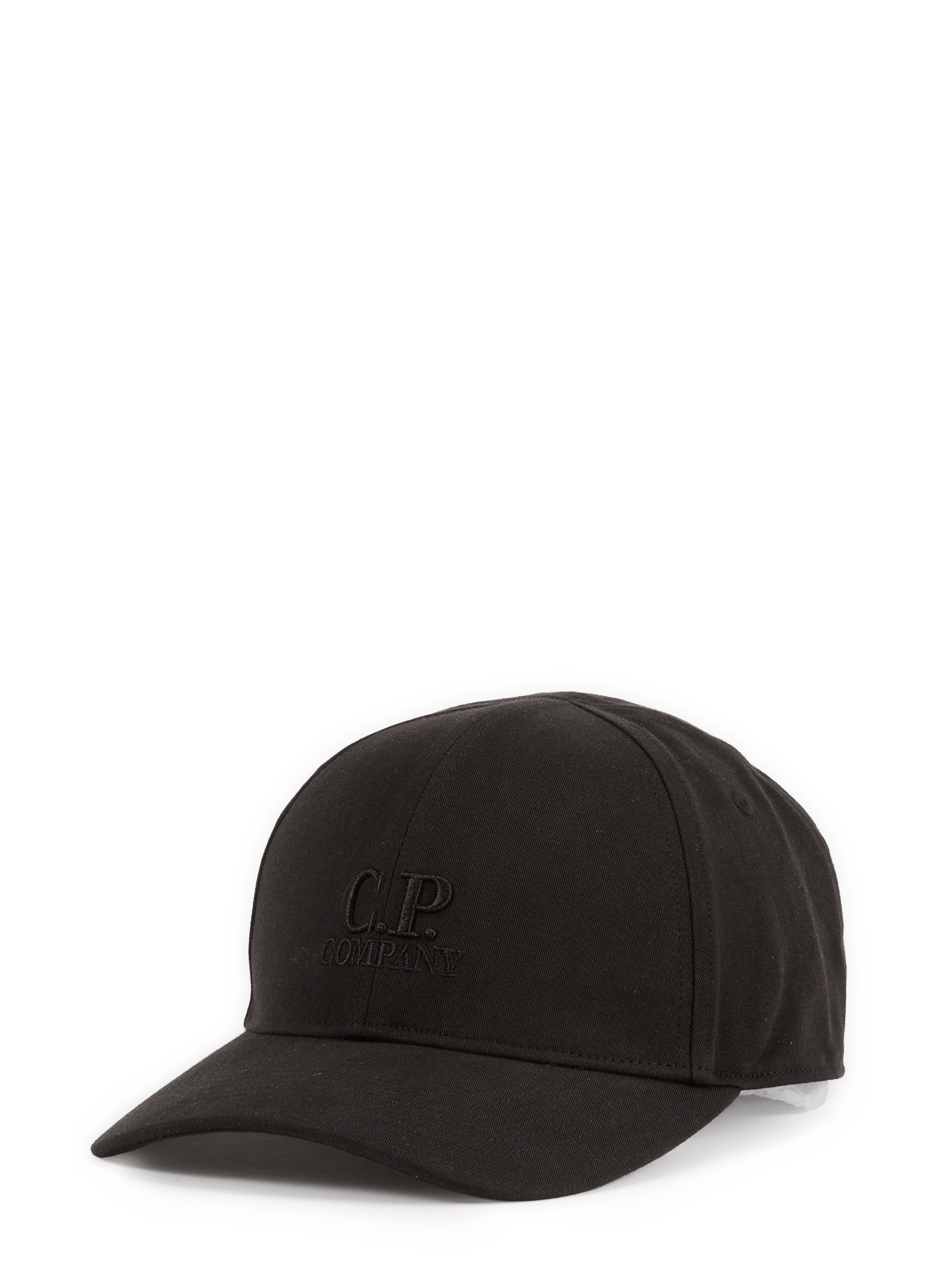 Casquette gabardine à logo brodé CP COMPANY Noir