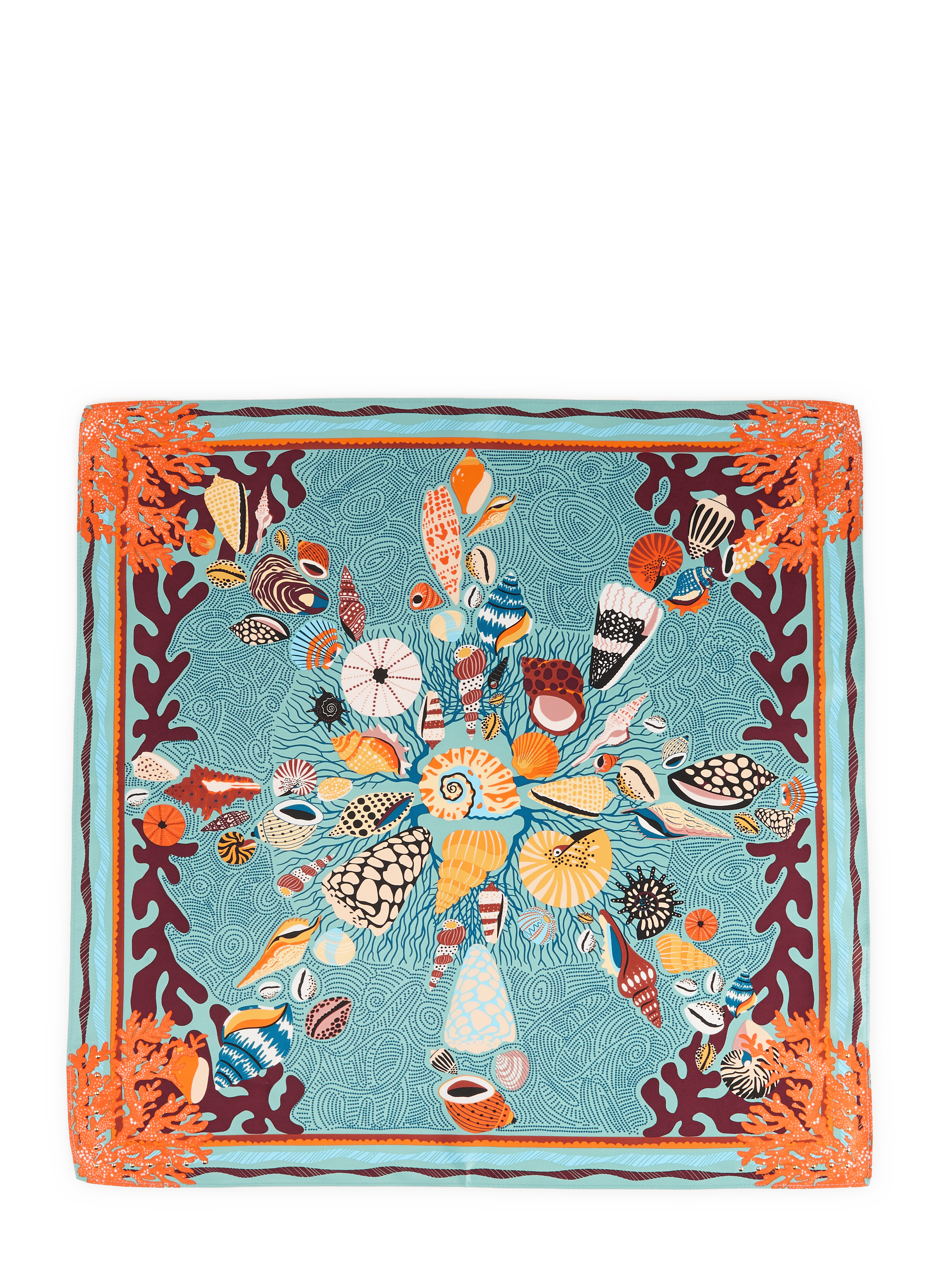 Foulard imprimé Coral WILD Bleu