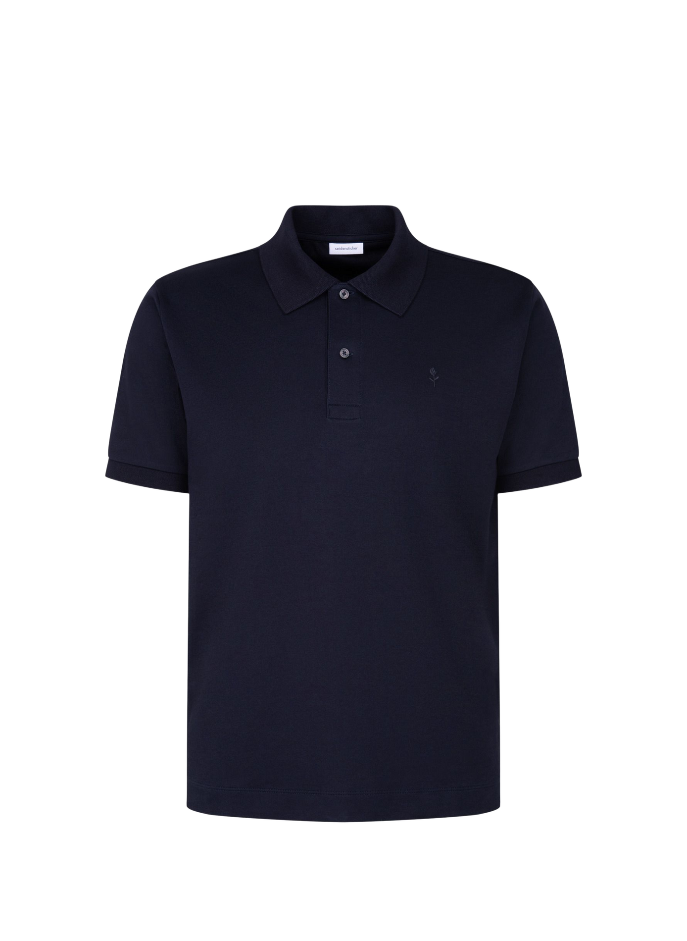 Short-sleeved polo shirt in blended cotton SEIDENSTICKER Blue
