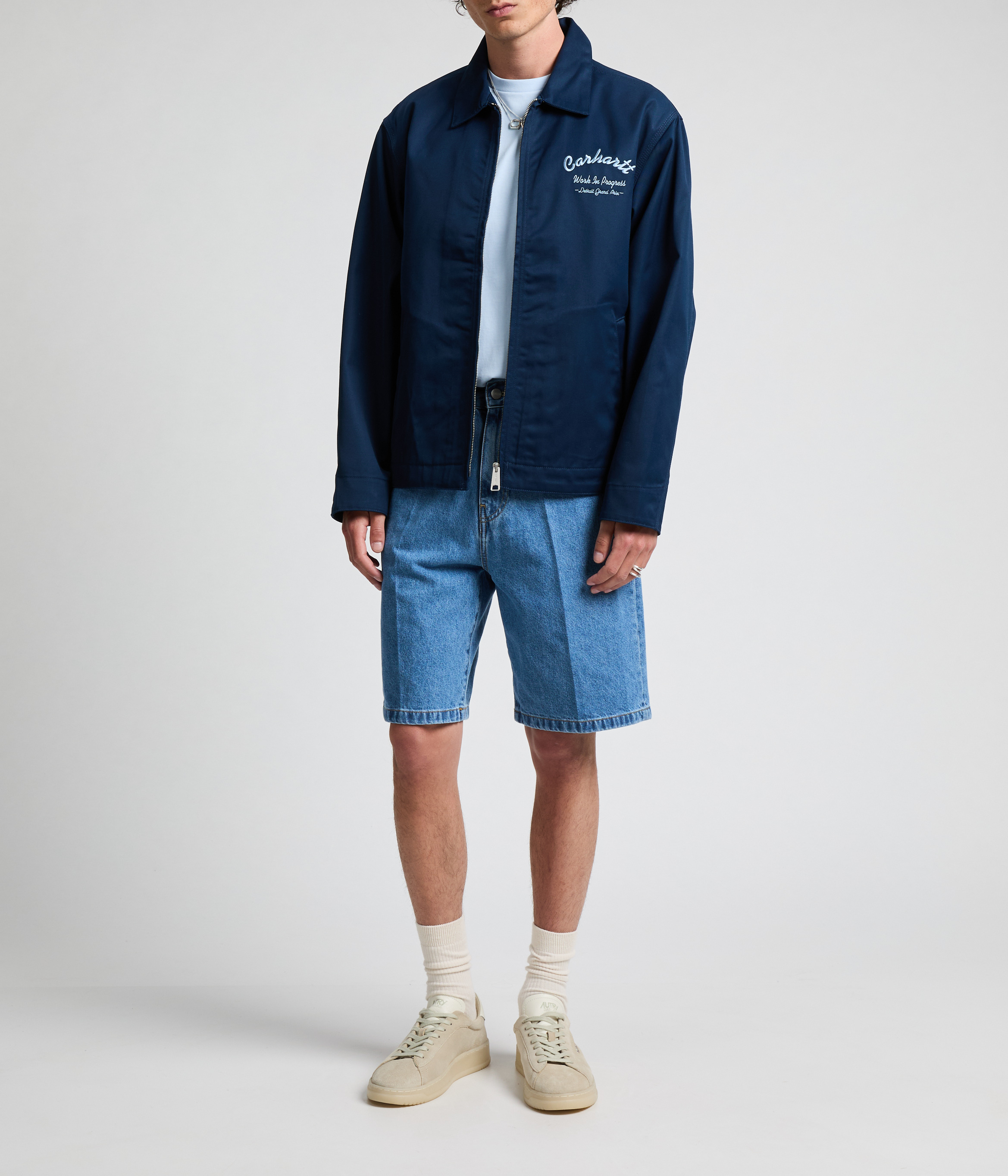 Short ample en denim de coton CARHARTT WIP Blue