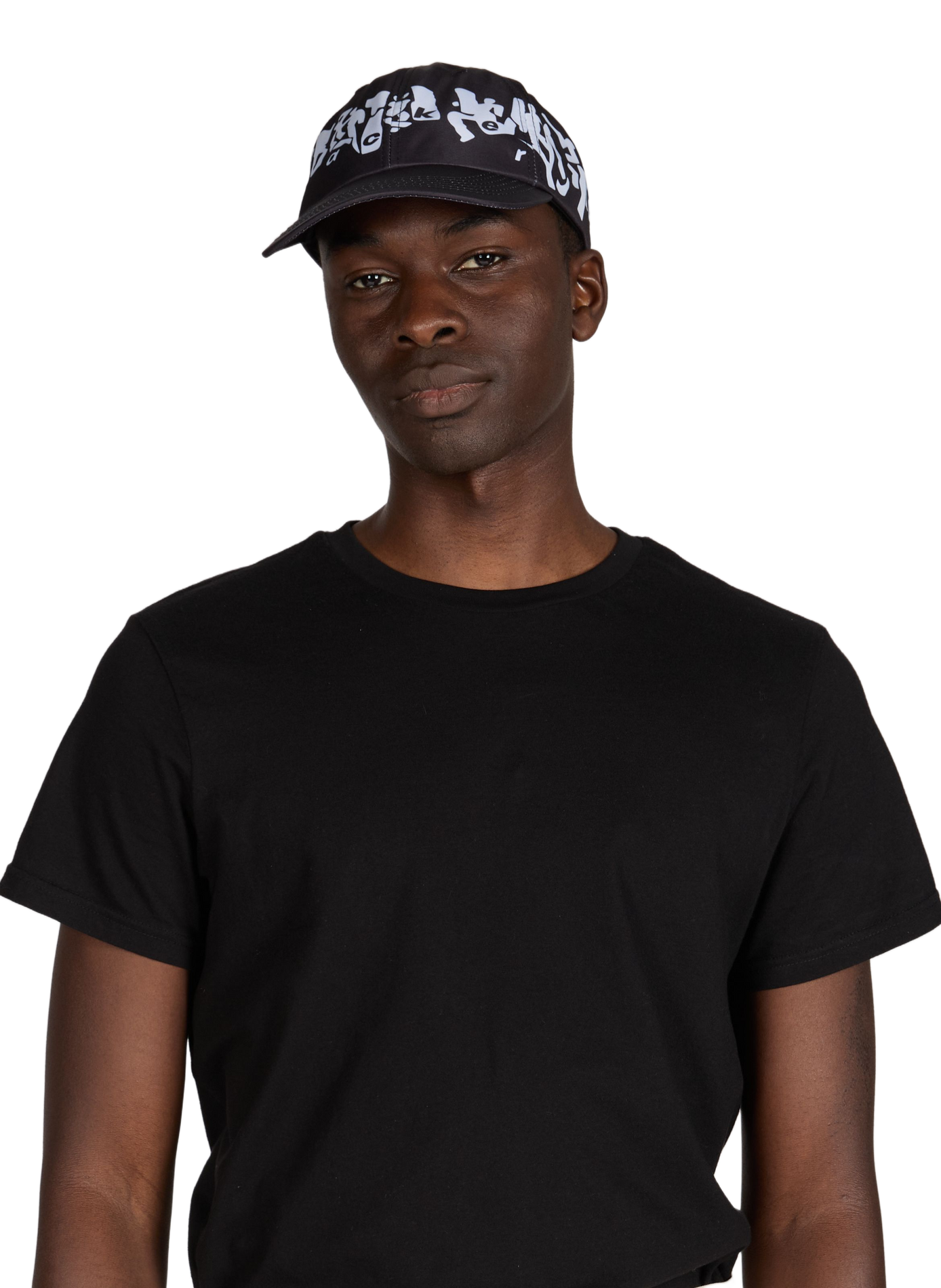 Casquette baseball imprimée JACKER. Noir