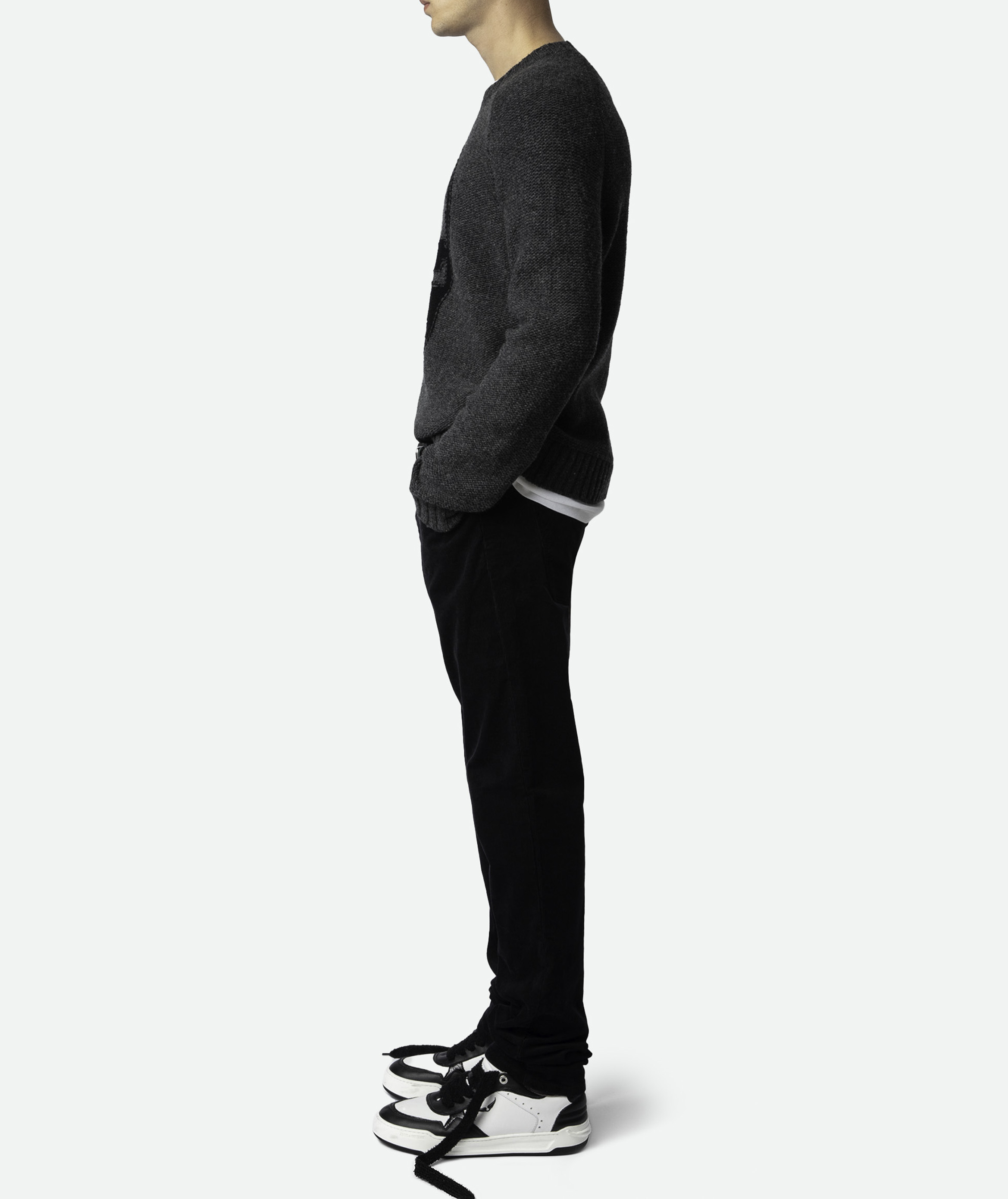 Pantalon ajustée en coton mélangé steeve ZADIG&VOLTAIRE Zwart