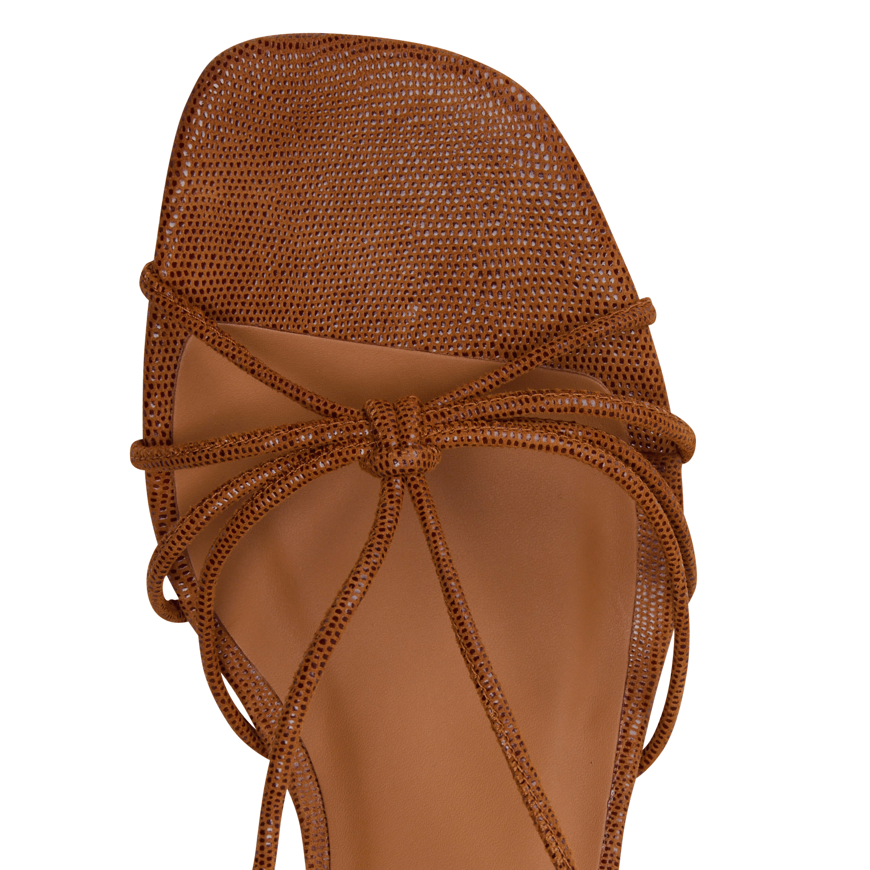 Sandales à talon en cuir n°470 RIVECOUR Marron