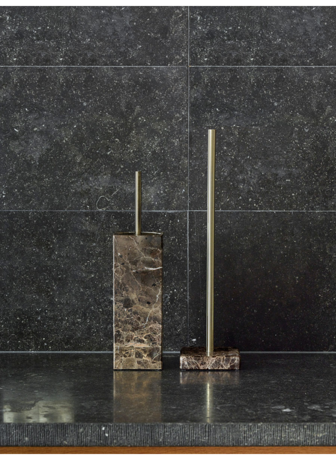 Toilet Brush Holder - Hammam AQUANOVA Brown