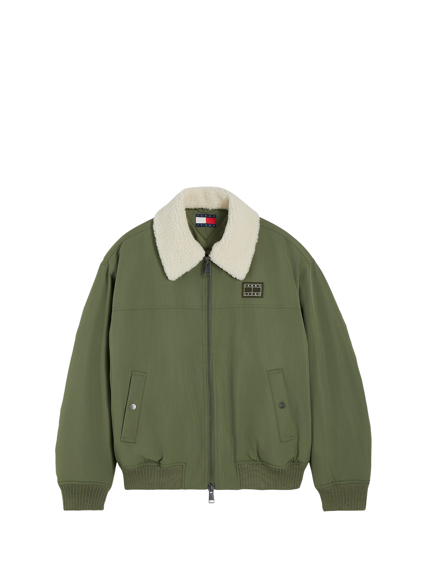 Aviator jacket with faux fur collar TOMMY HILFIGER Khaki