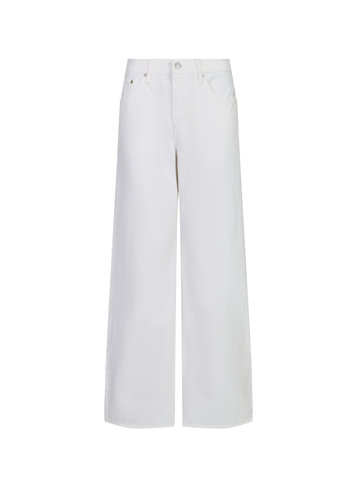 Wide cotton jeans LEVI'S White