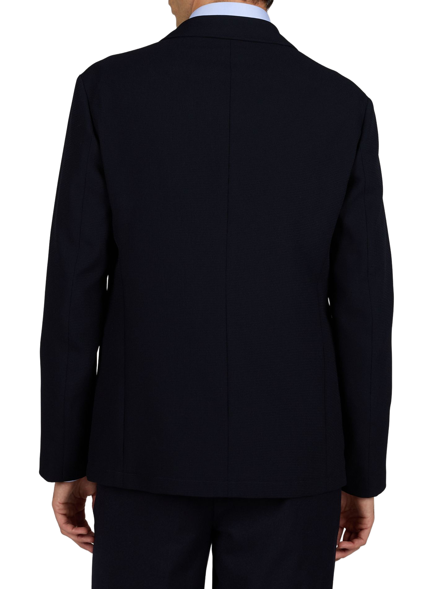 Einfarbiger Blazer mit Revers. EMPORIO ARMANI Grau