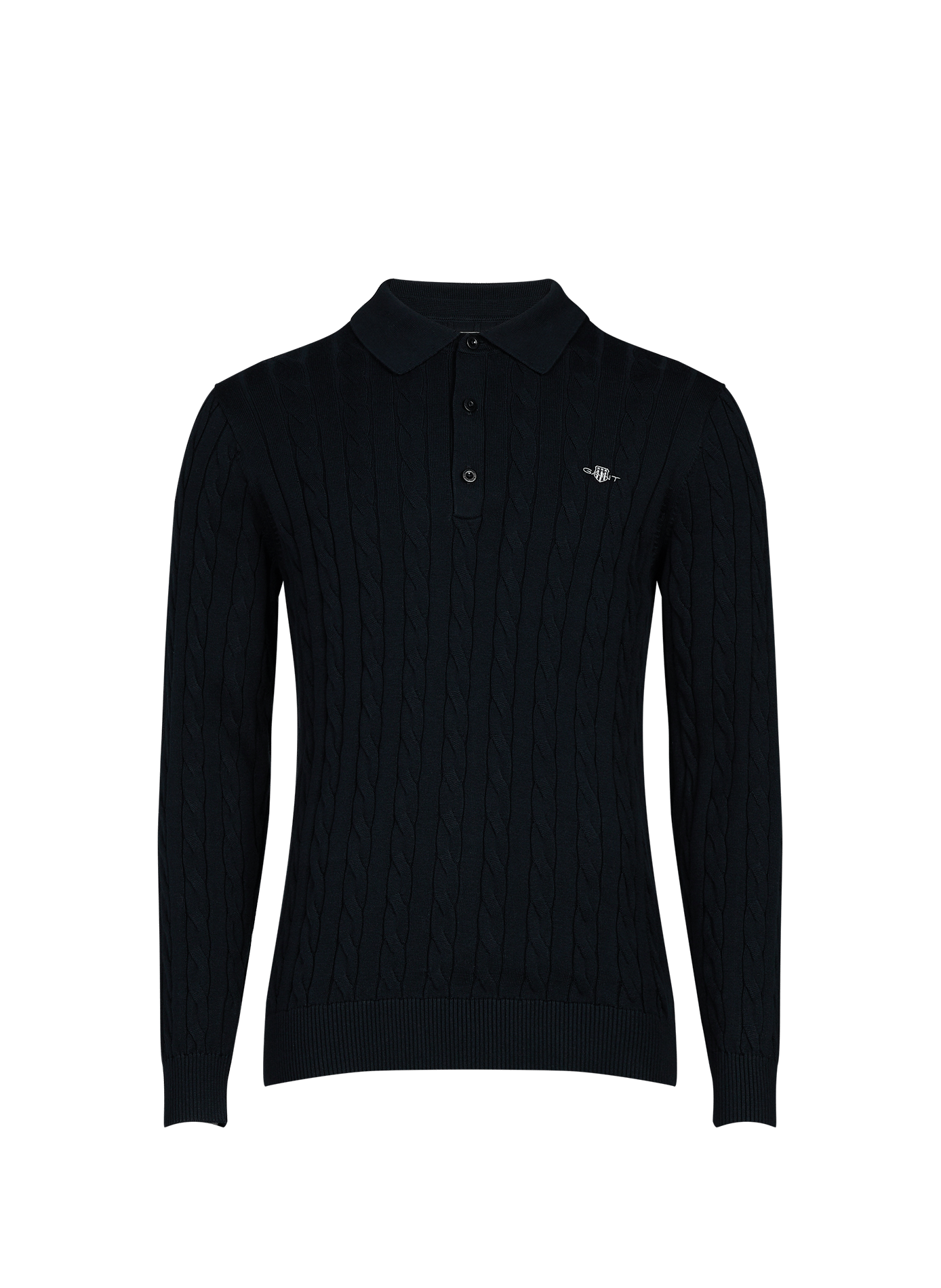 Pull à mailles torsadées en coton GANT Bleu
