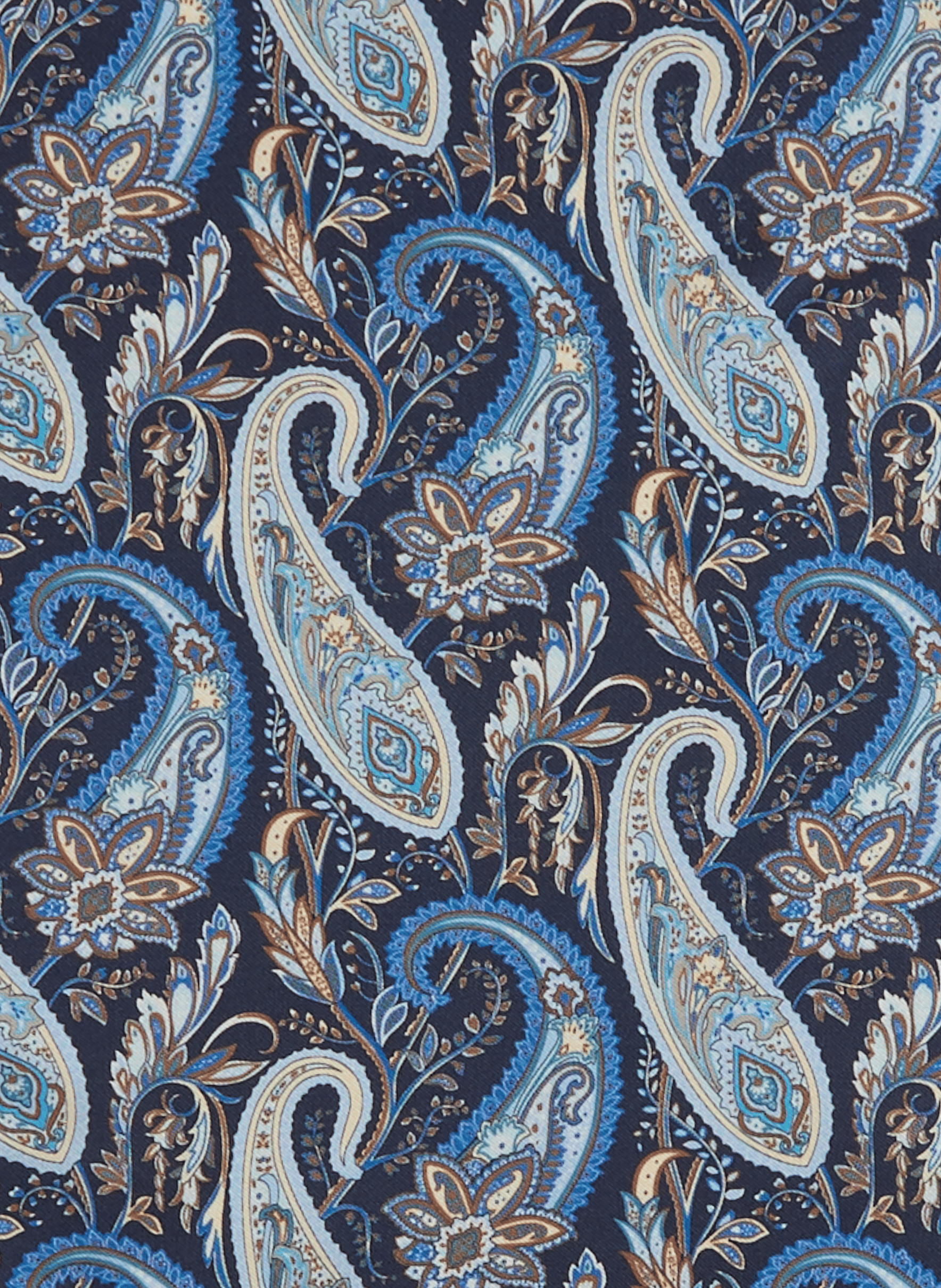 Printed silk clutch ETON Blue
