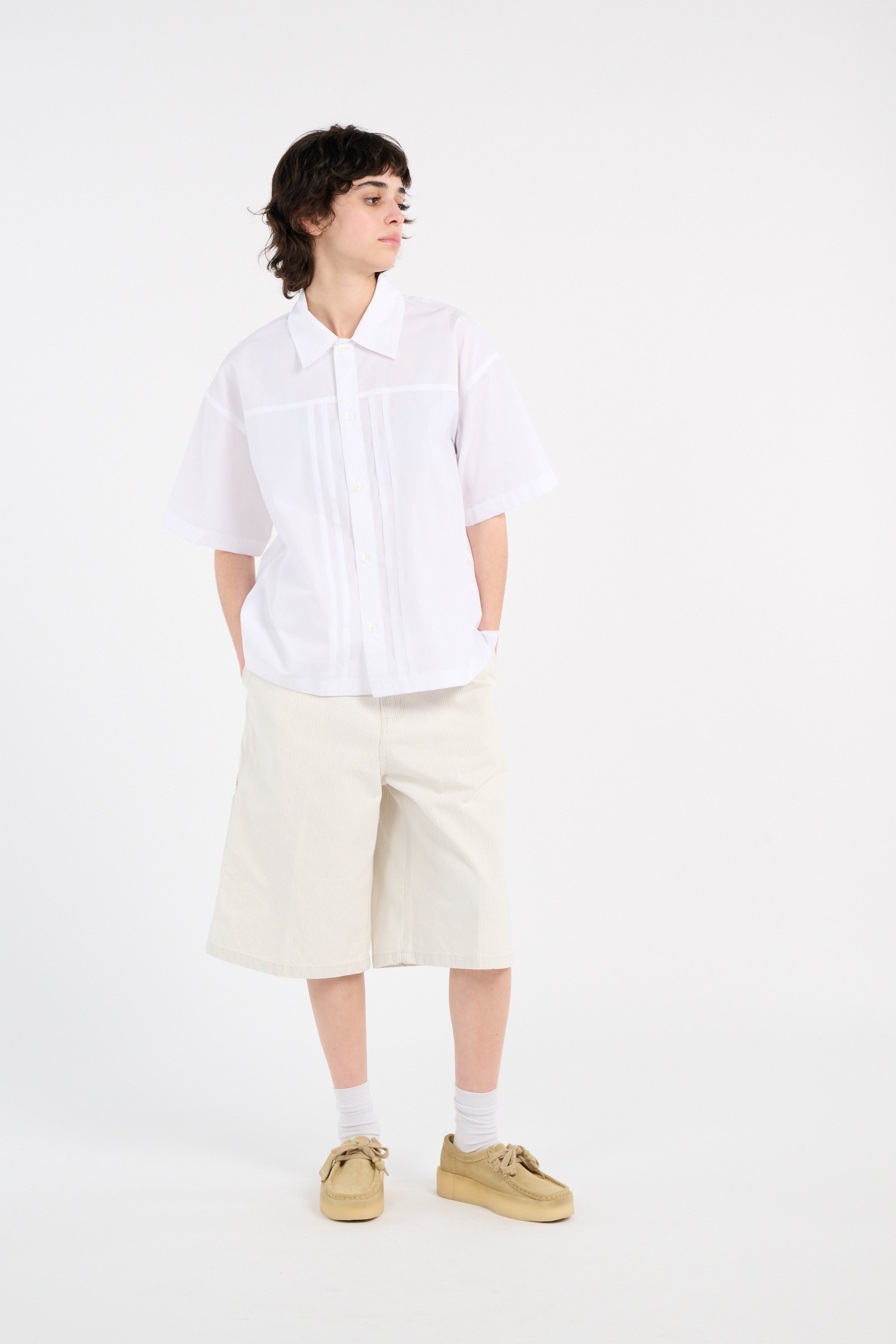 Chemise w' s/s belmont shirt CARHARTT WIP Blanc