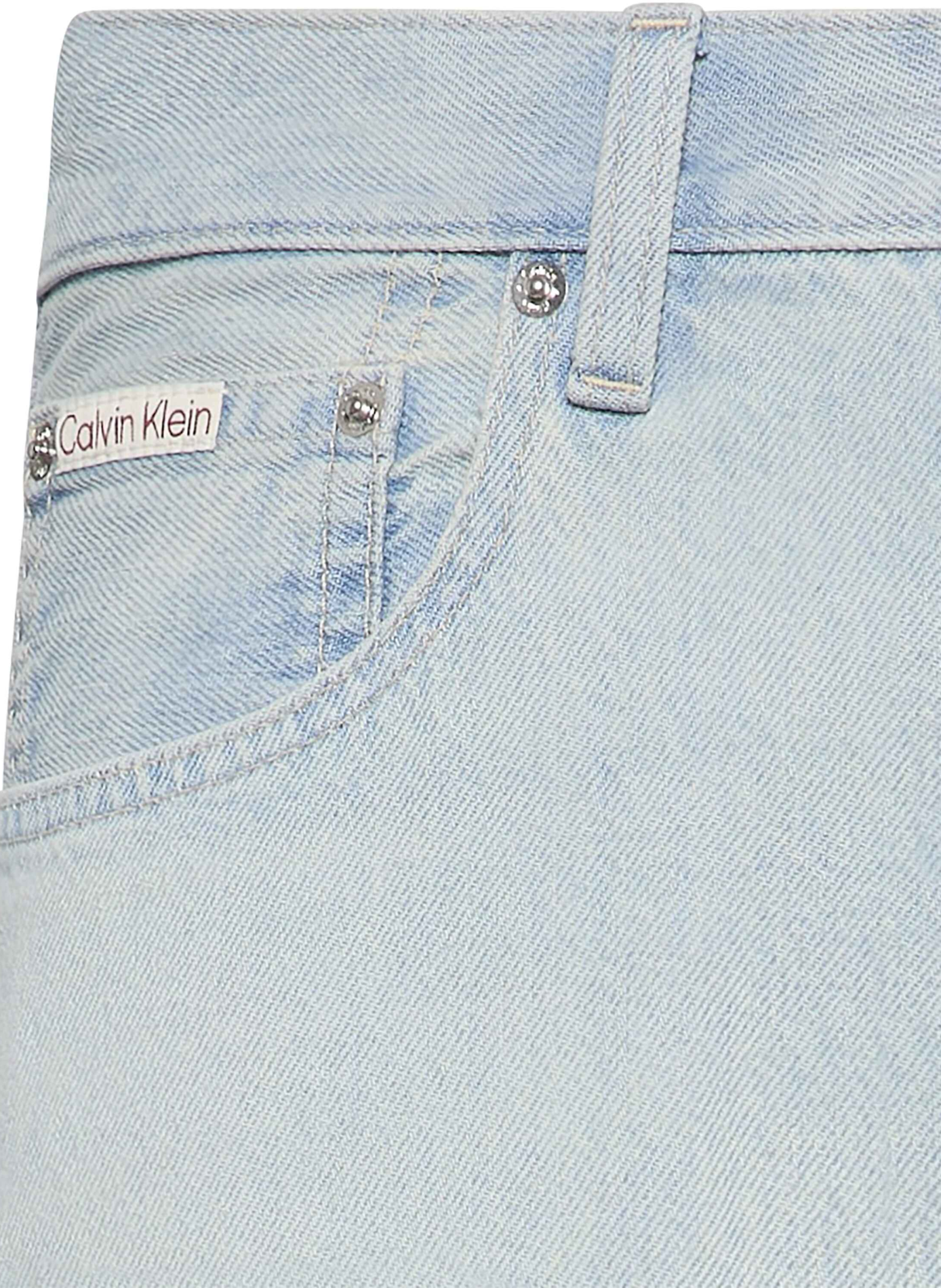 Gerade geschnittene blaue Jeans aus Baumwolle CALVIN KLEIN Blau