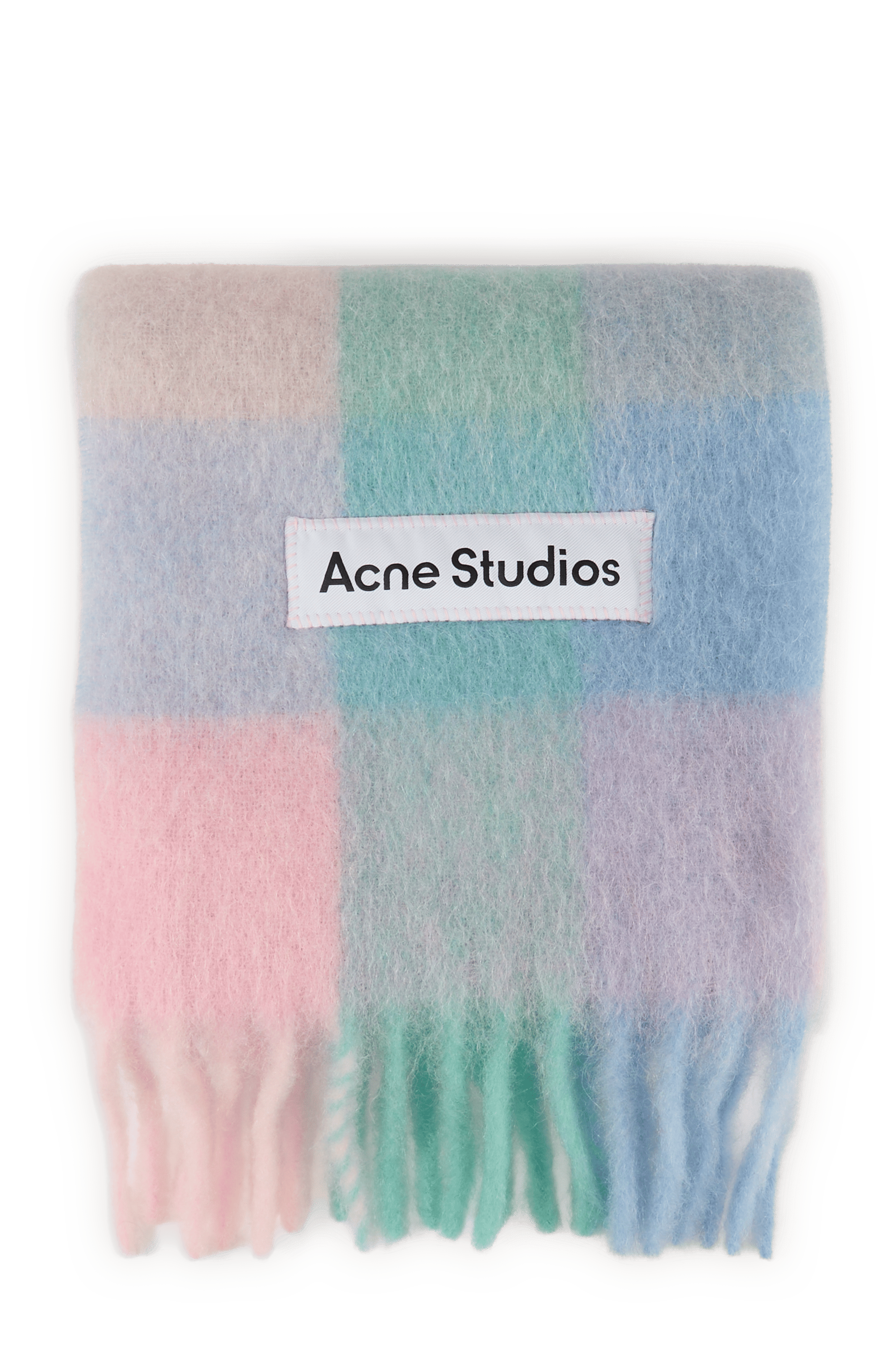 Sjaal van gemengde alpaca en mohair ACNE STUDIOS Blauw