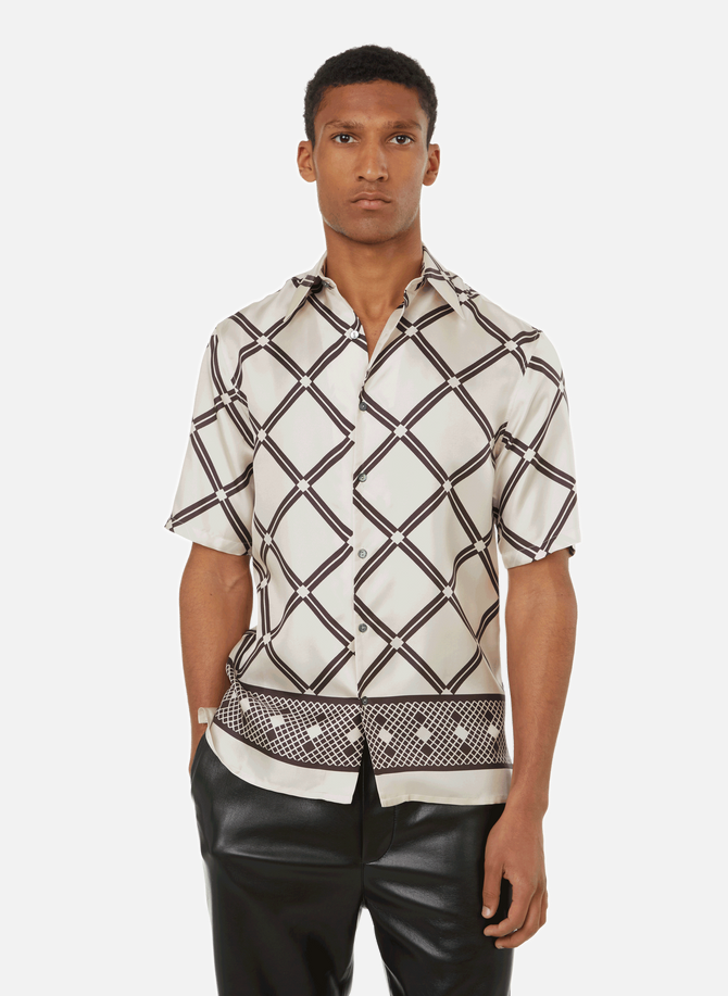 73 LONDON patterned silk shirt