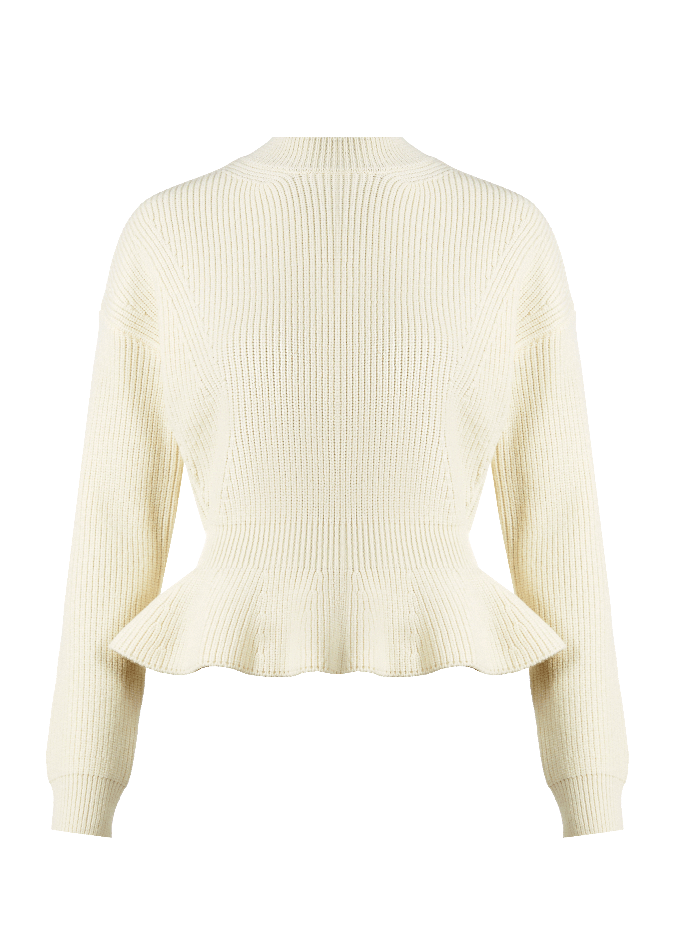 CHLOÉ Fitted wool jumper Beige