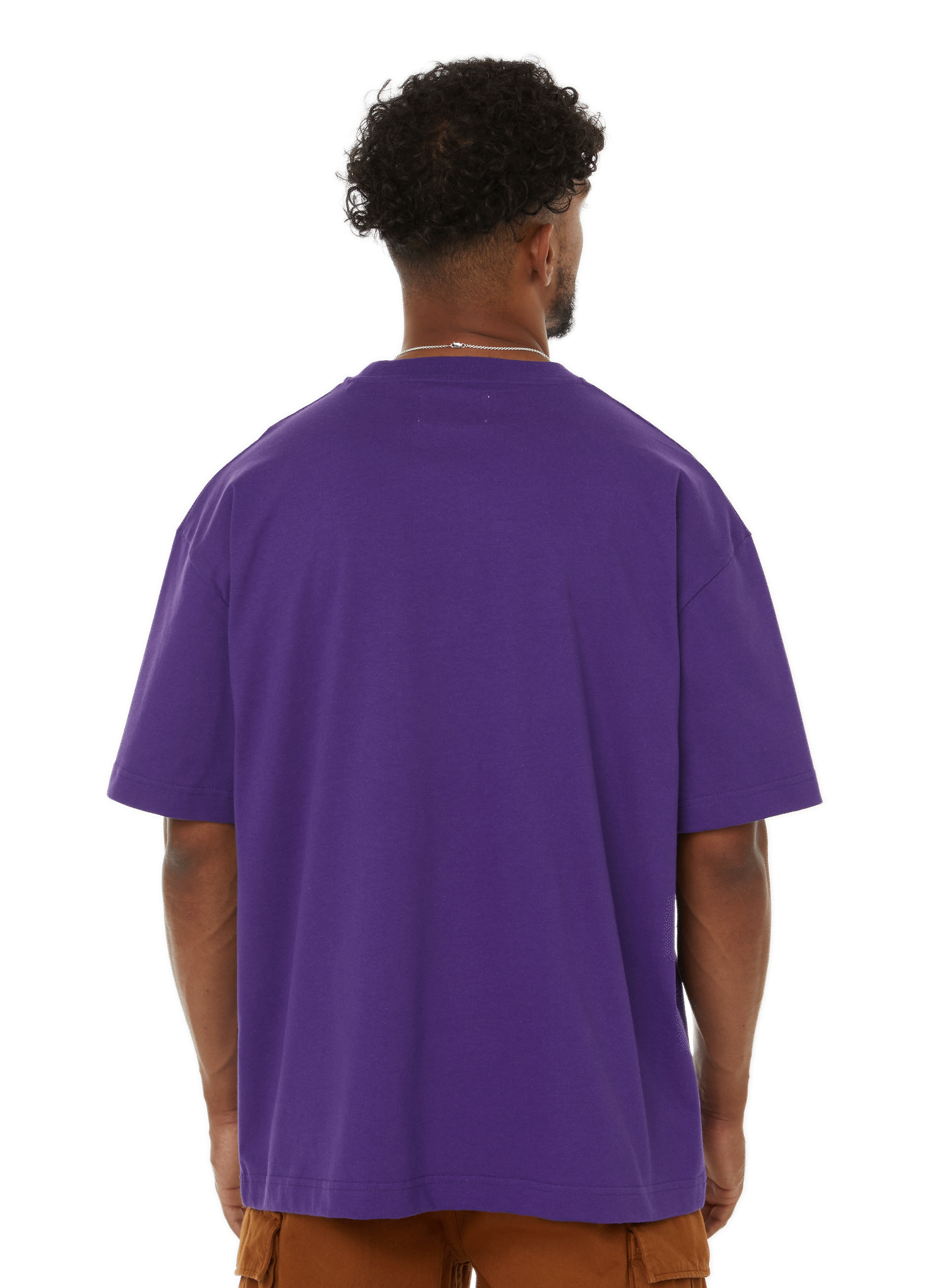 T-shirt with embroidered inscription SAISON 1865 Purple