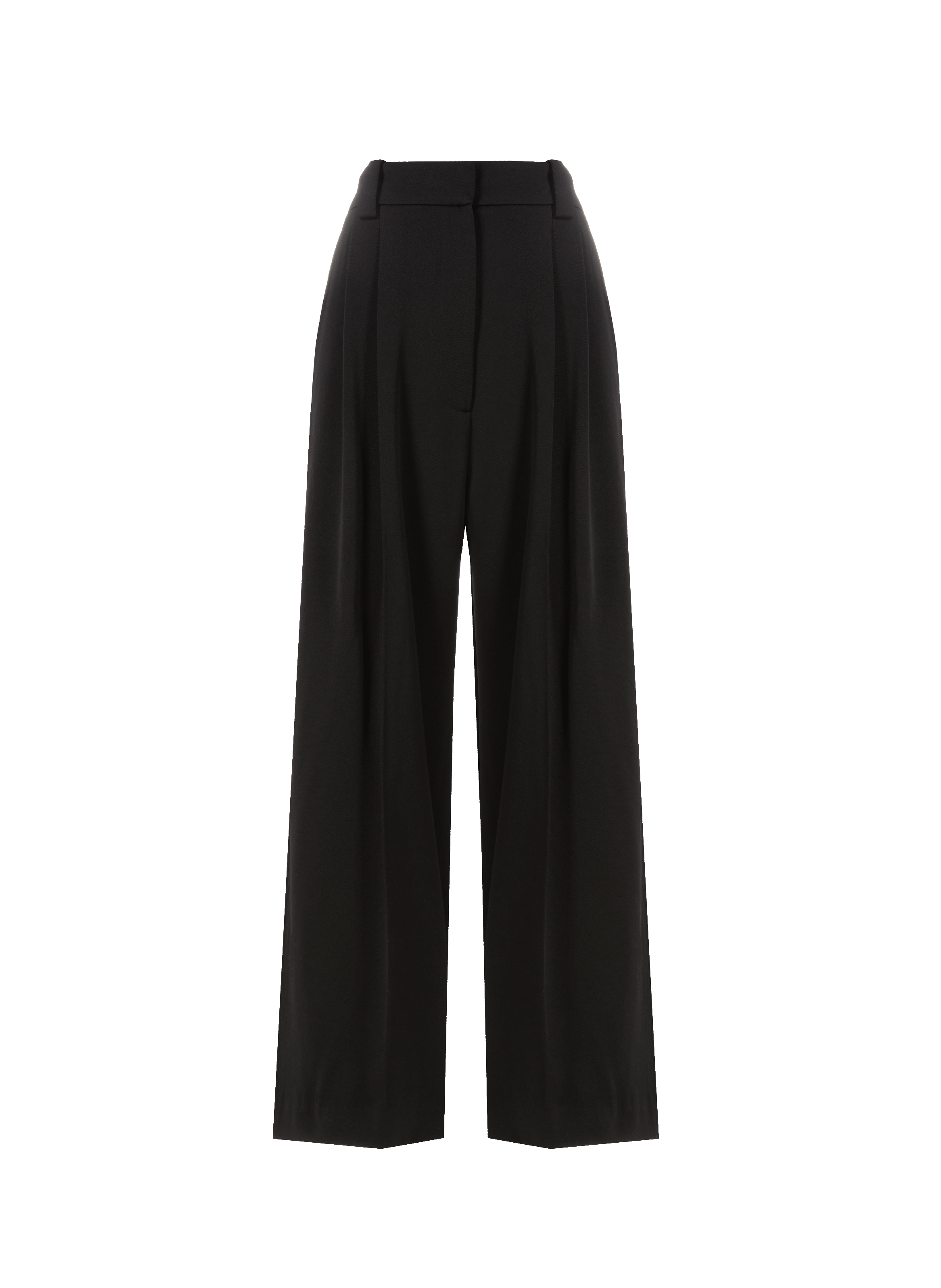 Pantalon large en laine vierge KHAITE Noir