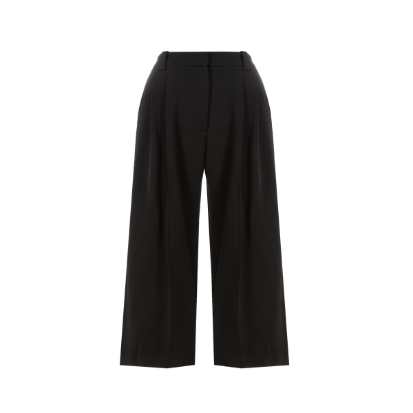 Khaite Wide-leg Virgin Wool Trousers In Black