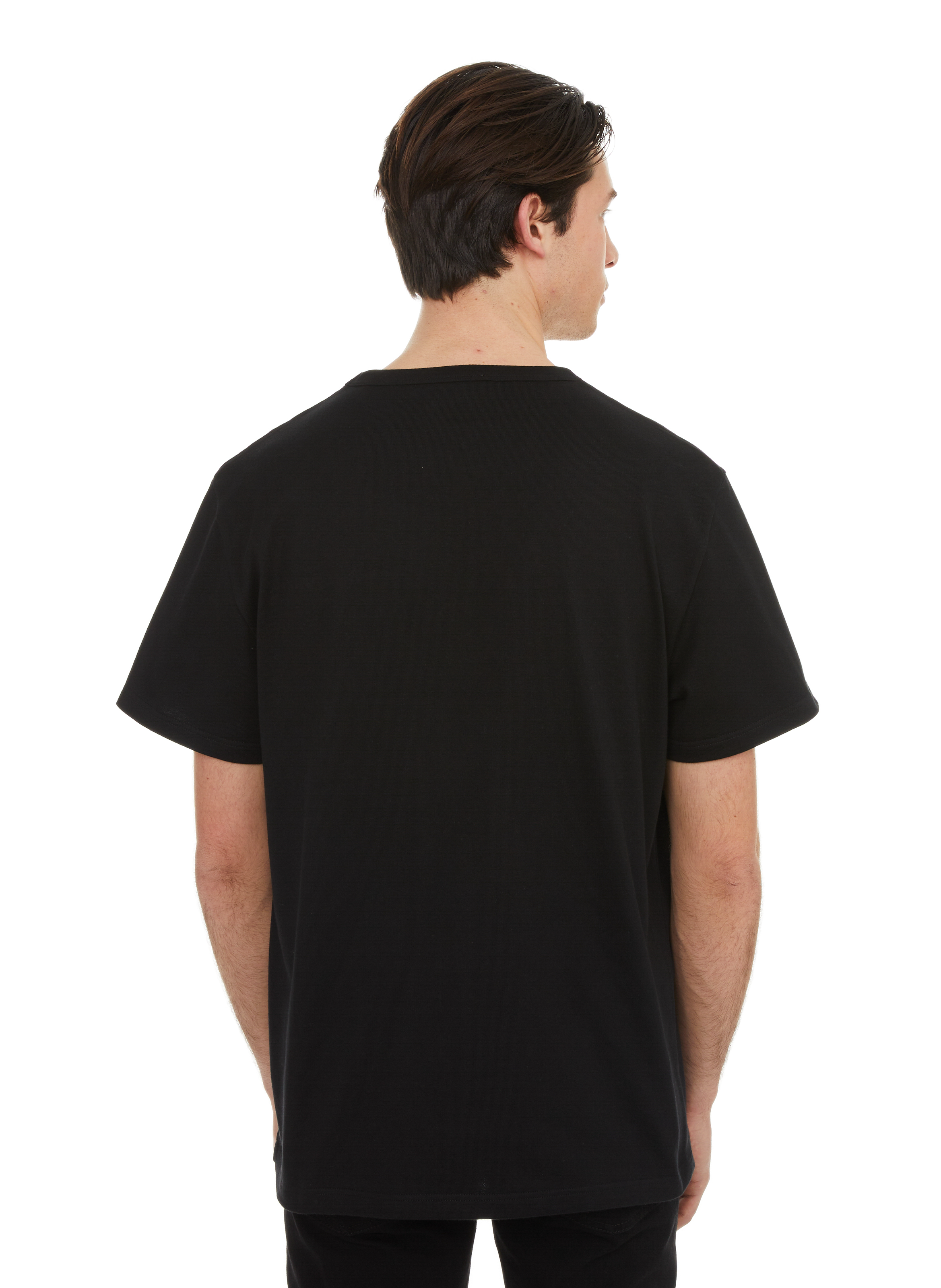 T-shirt uni en coton ALEXANDER MCQUEEN Noir