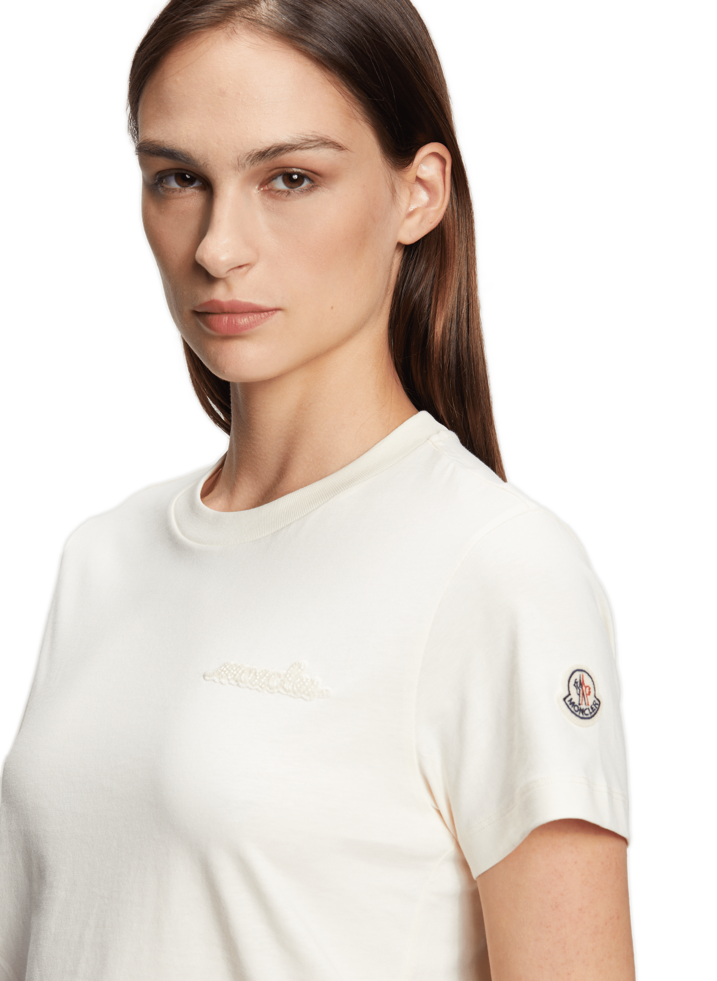 Cotton T-shirt MONCLER Beige