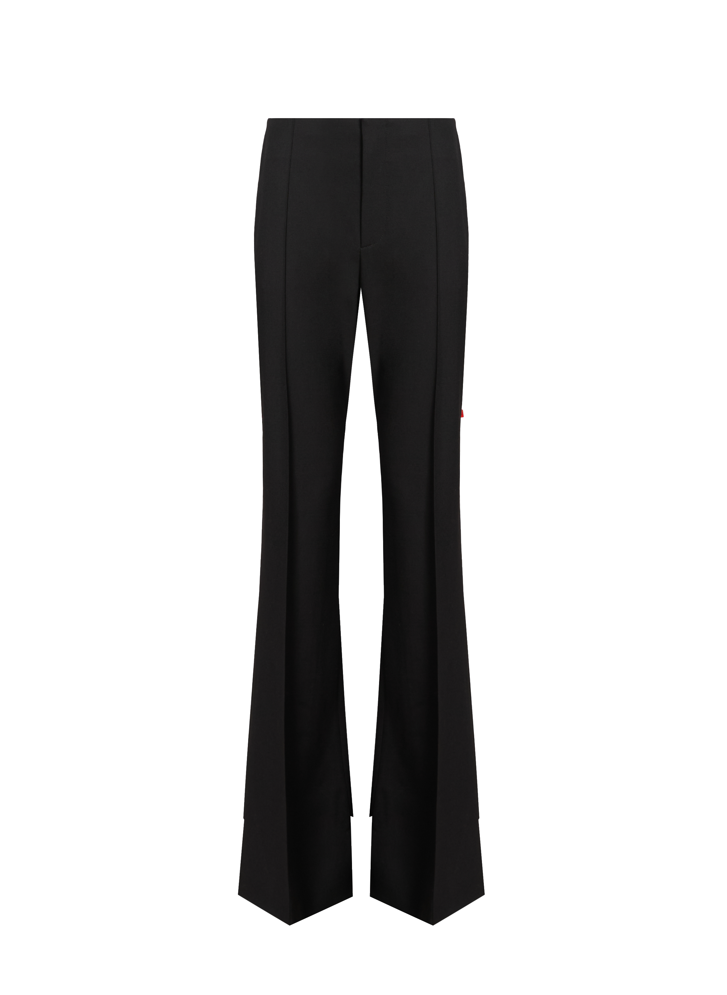 CHLOÉ Asymmetrical wool trousers Black